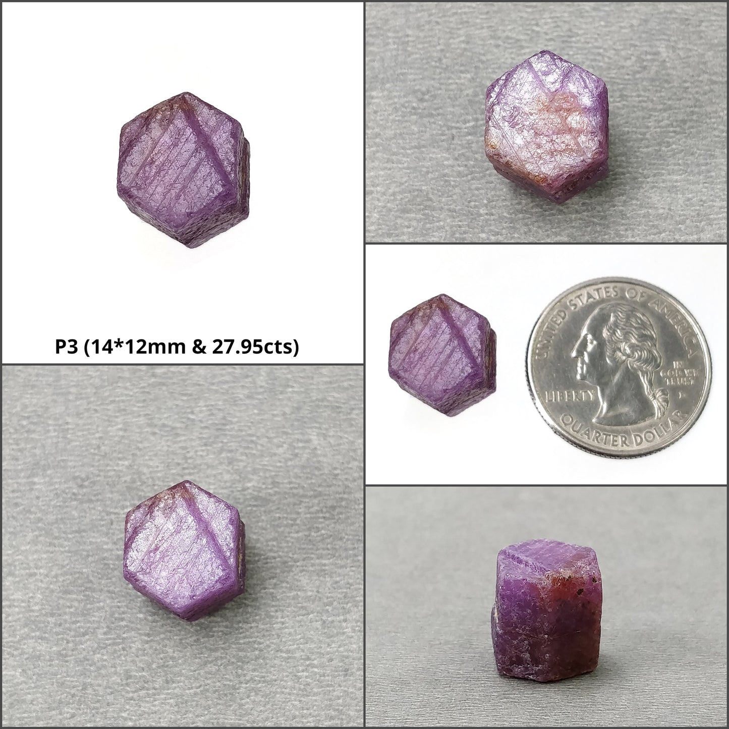 RECORD KEEPER RUBY Gemstone Crystal : Natural Untreated Unheated Red Ruby Triangle Formative Specimen 1pc