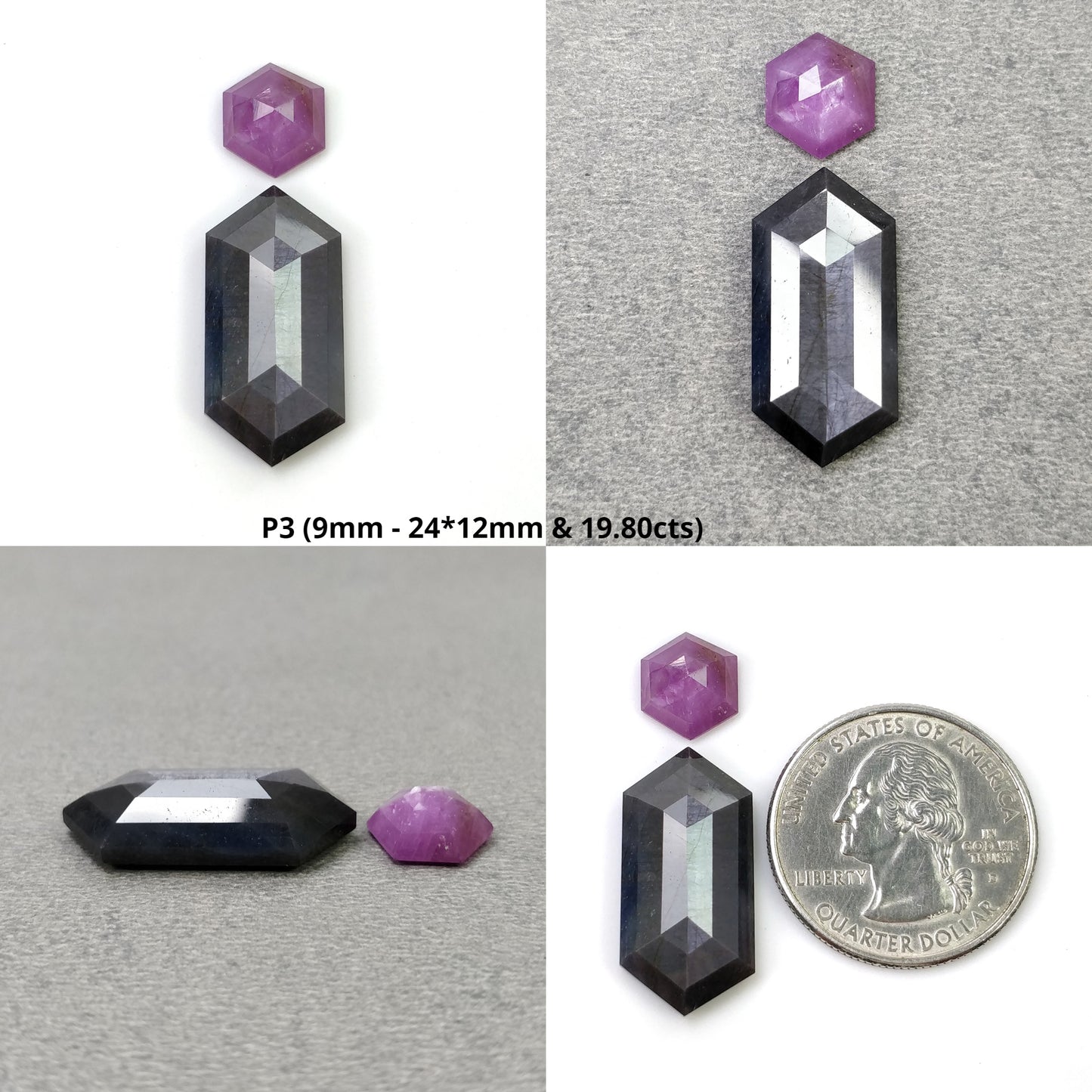 Hexagon Shape Sapphire