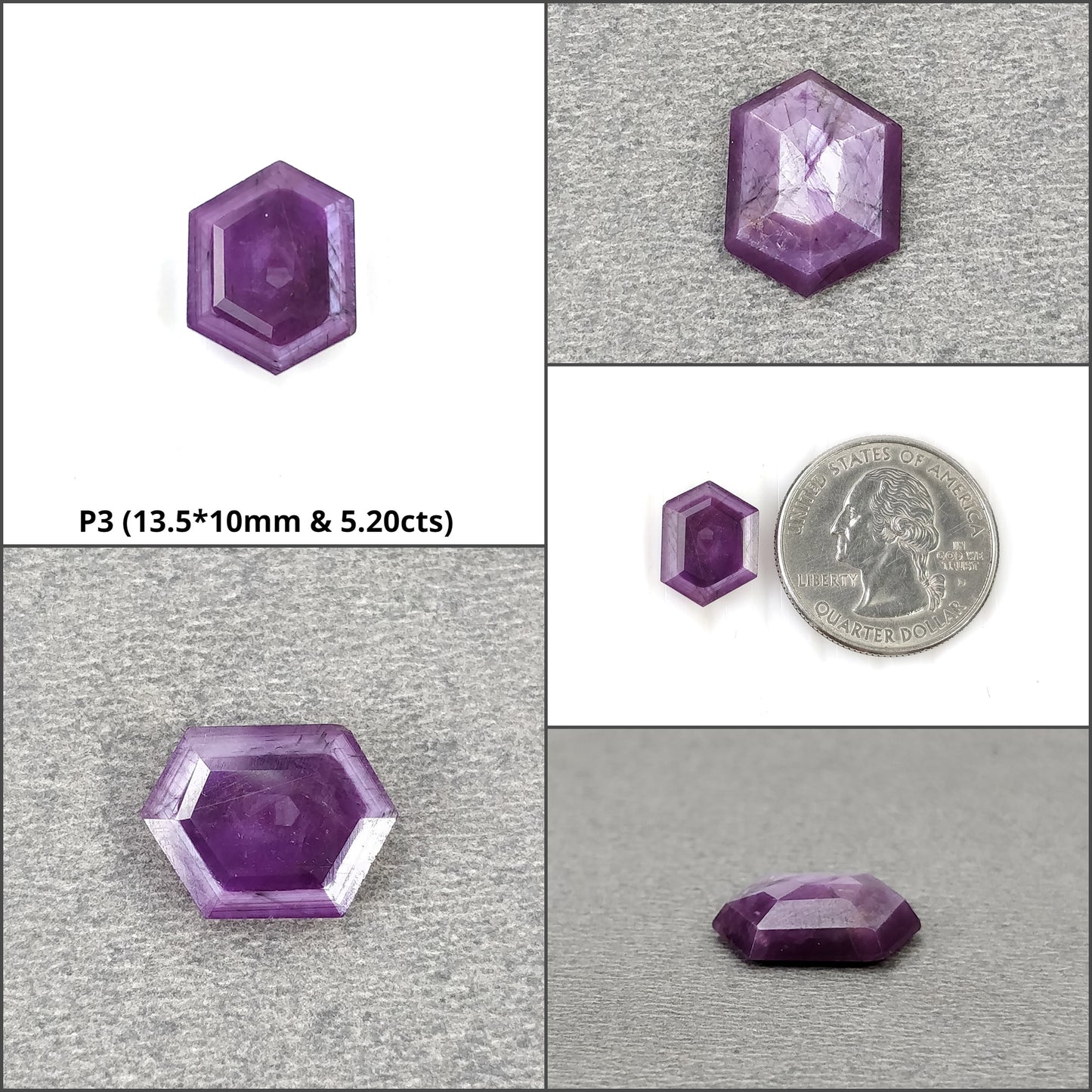 Hexagon Shape Sapphire