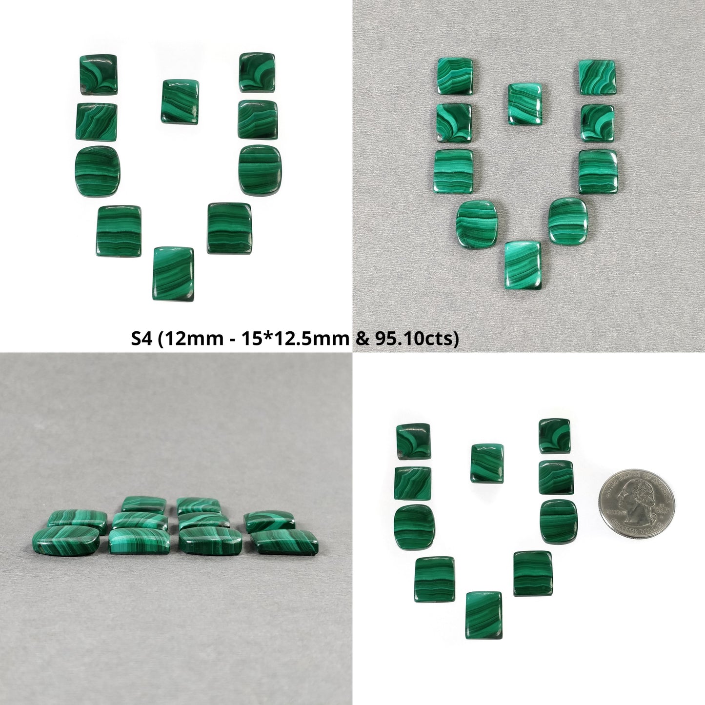 Cushion Shape Malachite