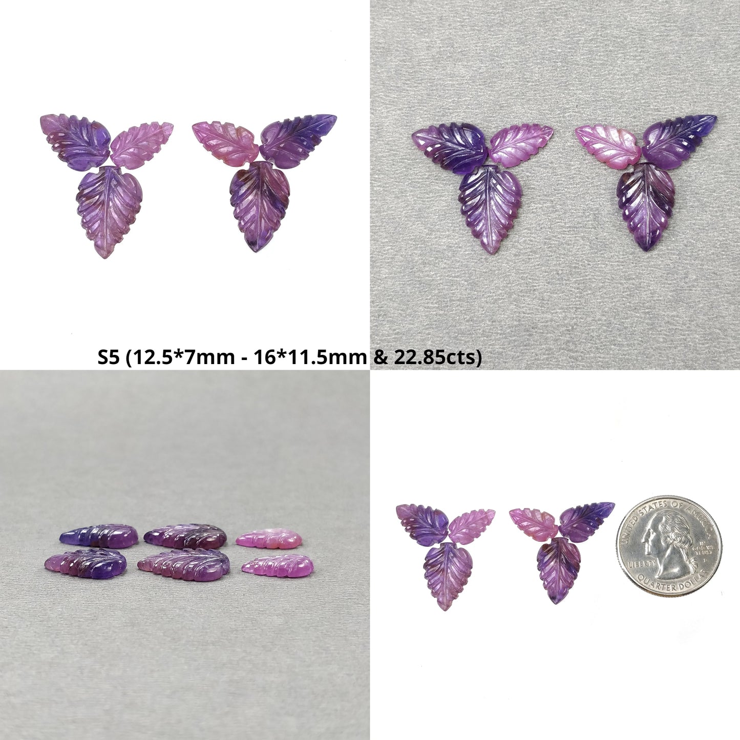Multi Sapphire Leaf