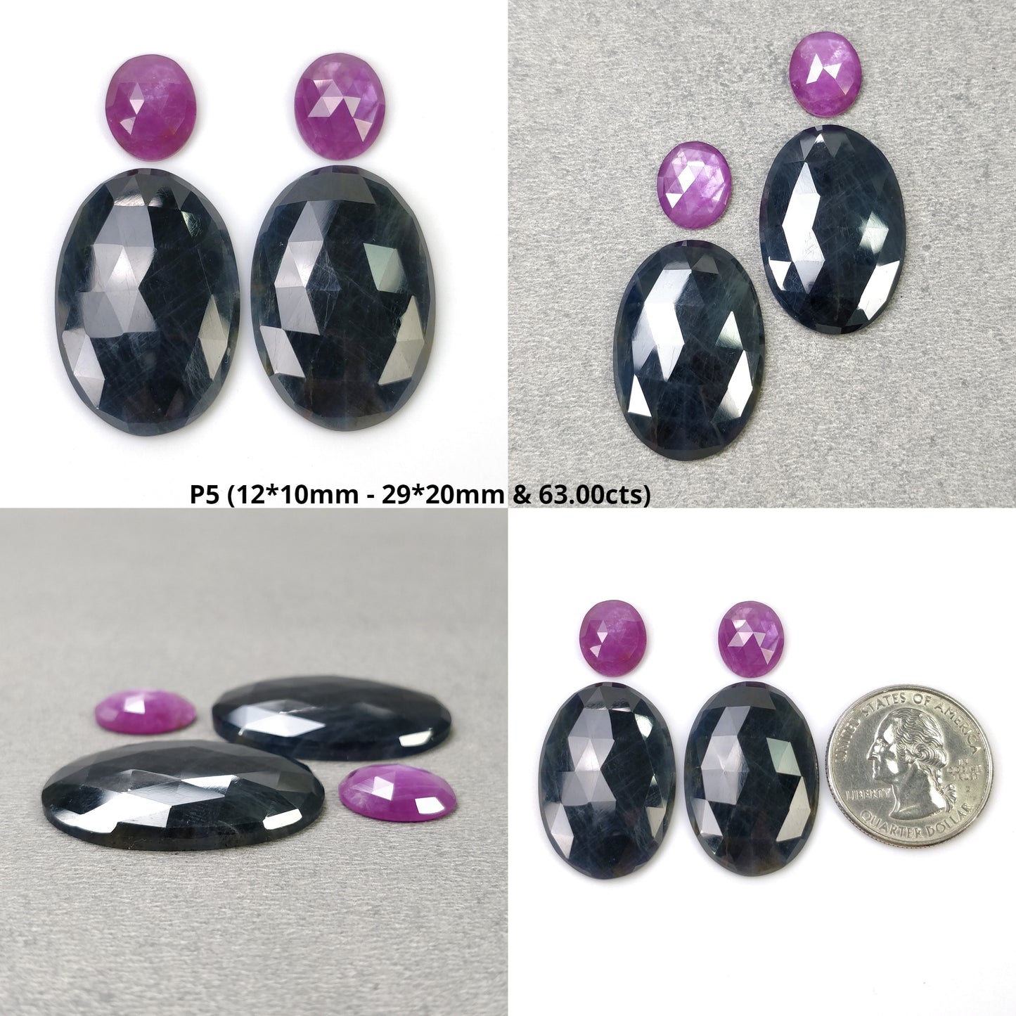 Rose Cut Sapphire