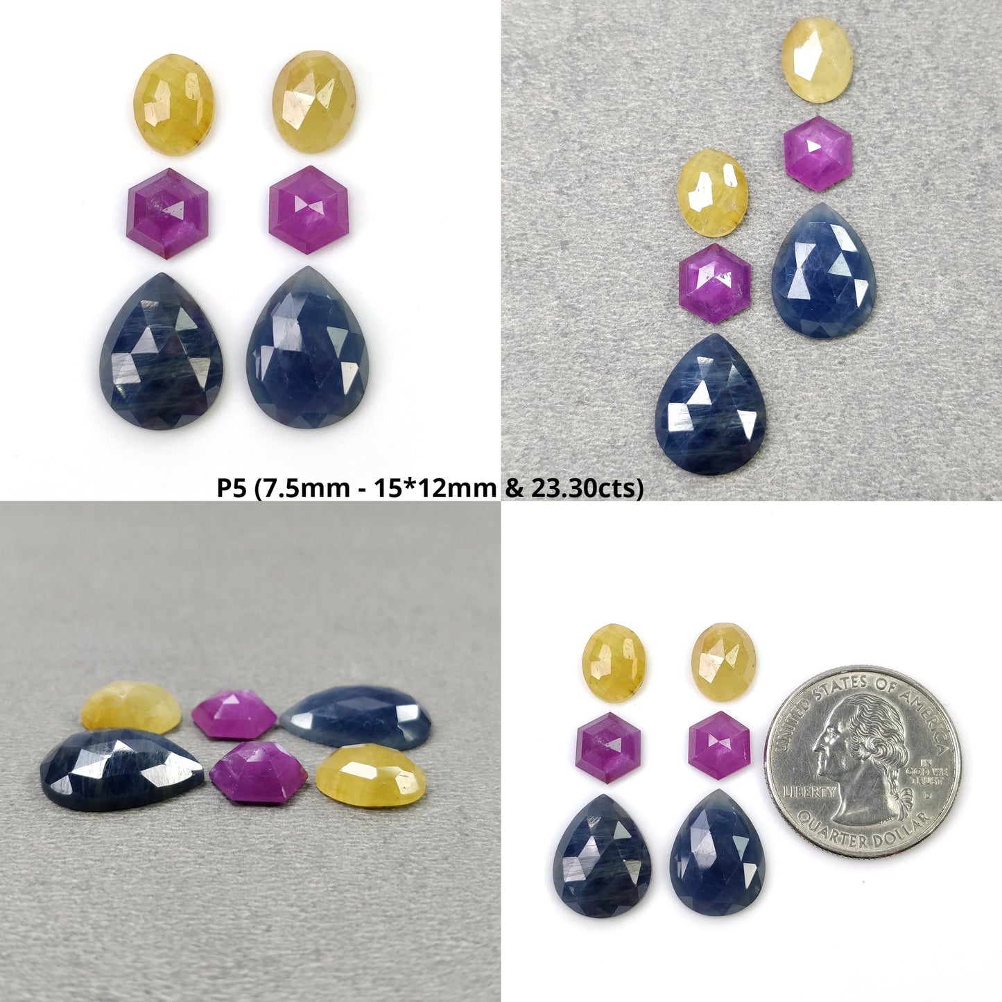 Rose Cut Sapphire