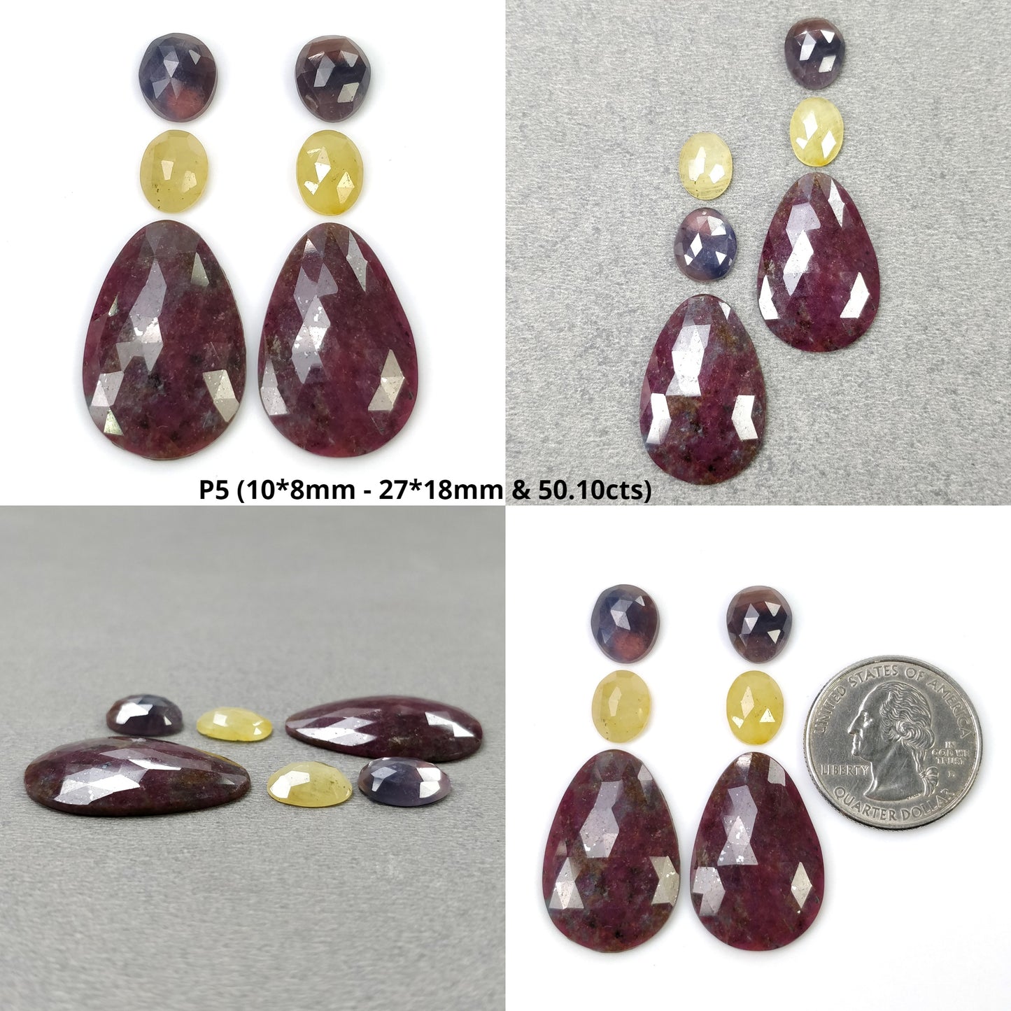 Rose Cut Sapphire