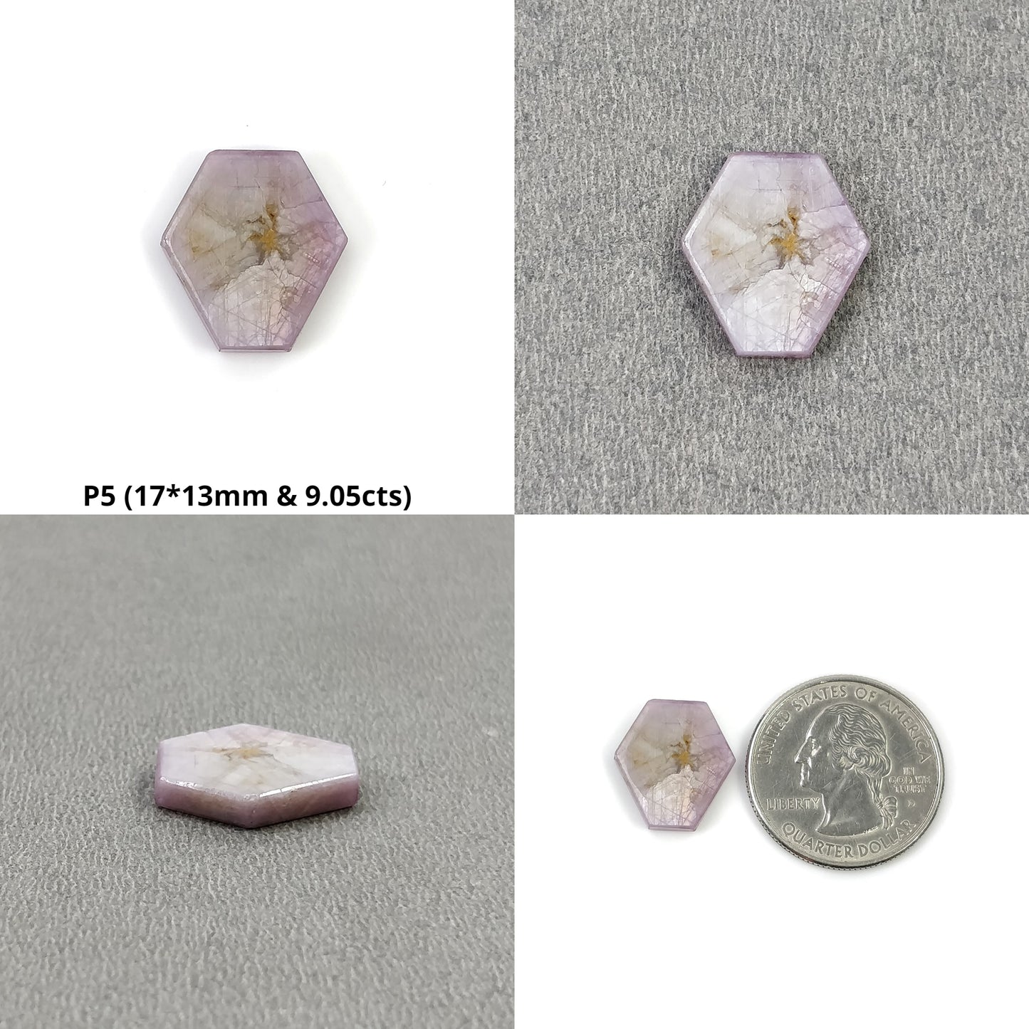 Hexagon Shape Sapphire
