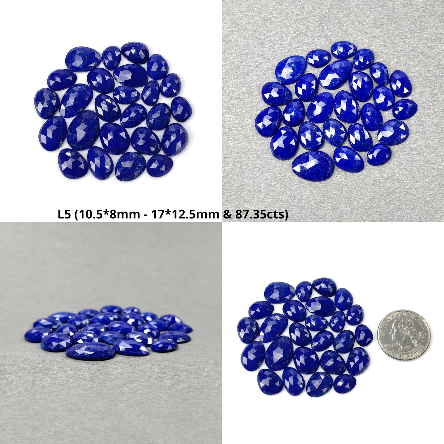 Natural Untreated Moonstone Amethyst Ametrine Quartzite Serpentine Garnet Lapis Lazuli Gemstone Rose Cut Uneven Shape Lots