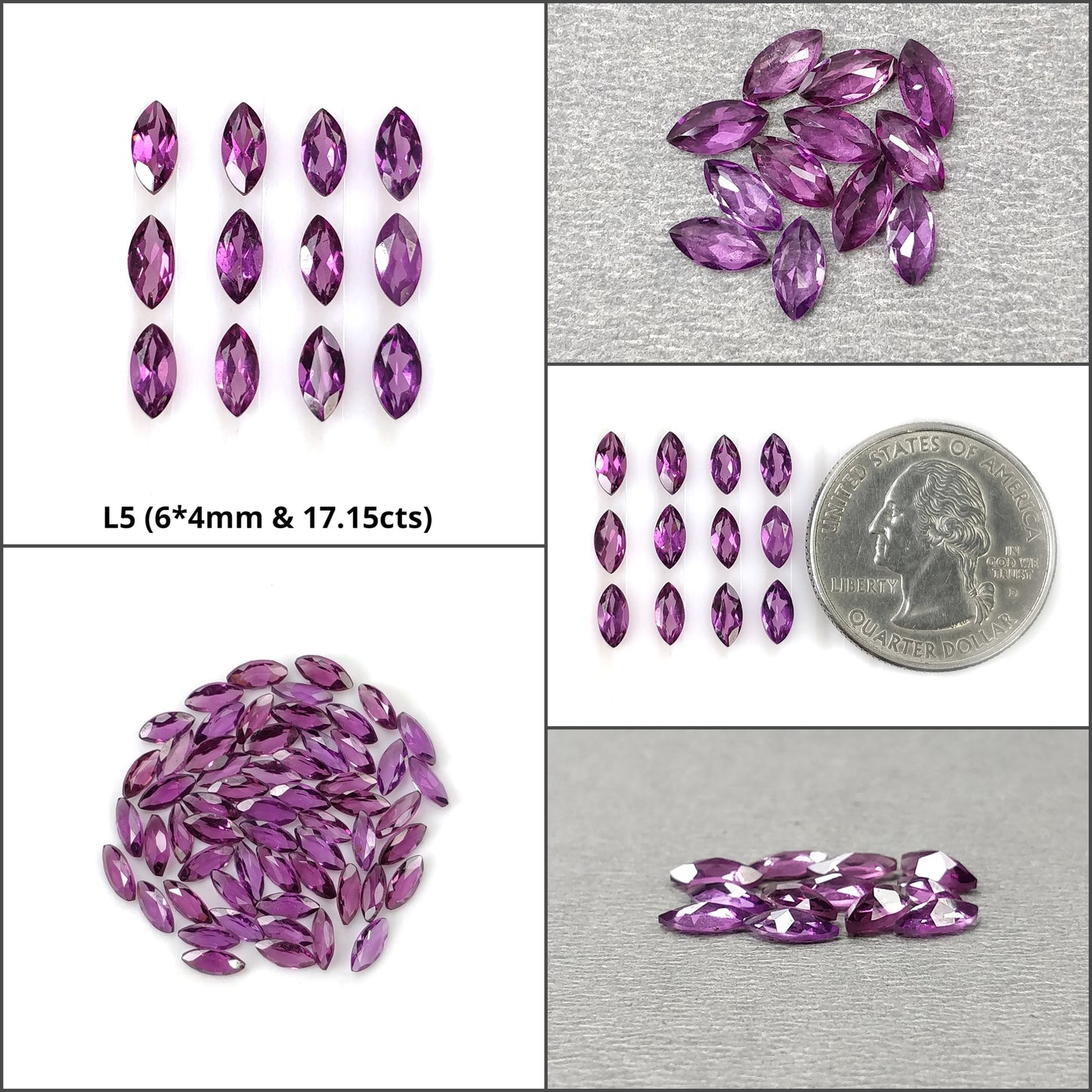 Marquise Shape Garnet