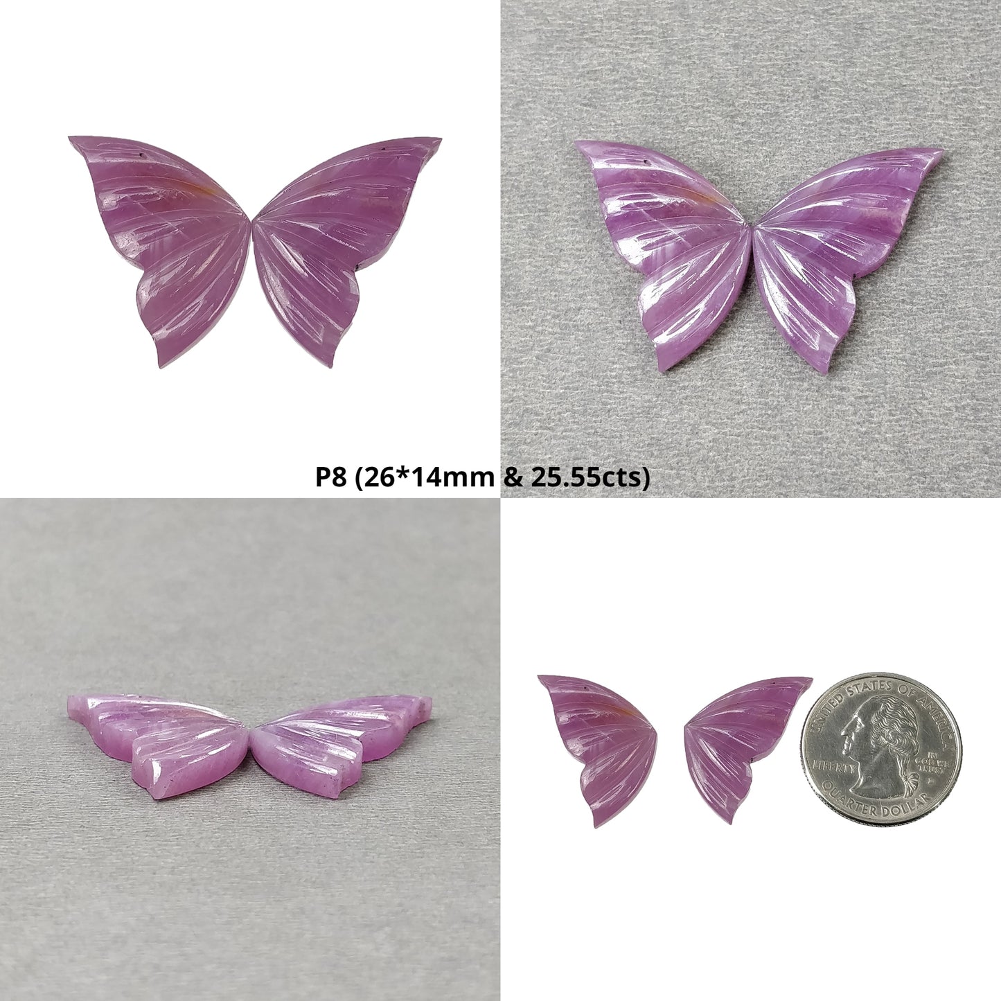 Pink Sapphire Butterfly
