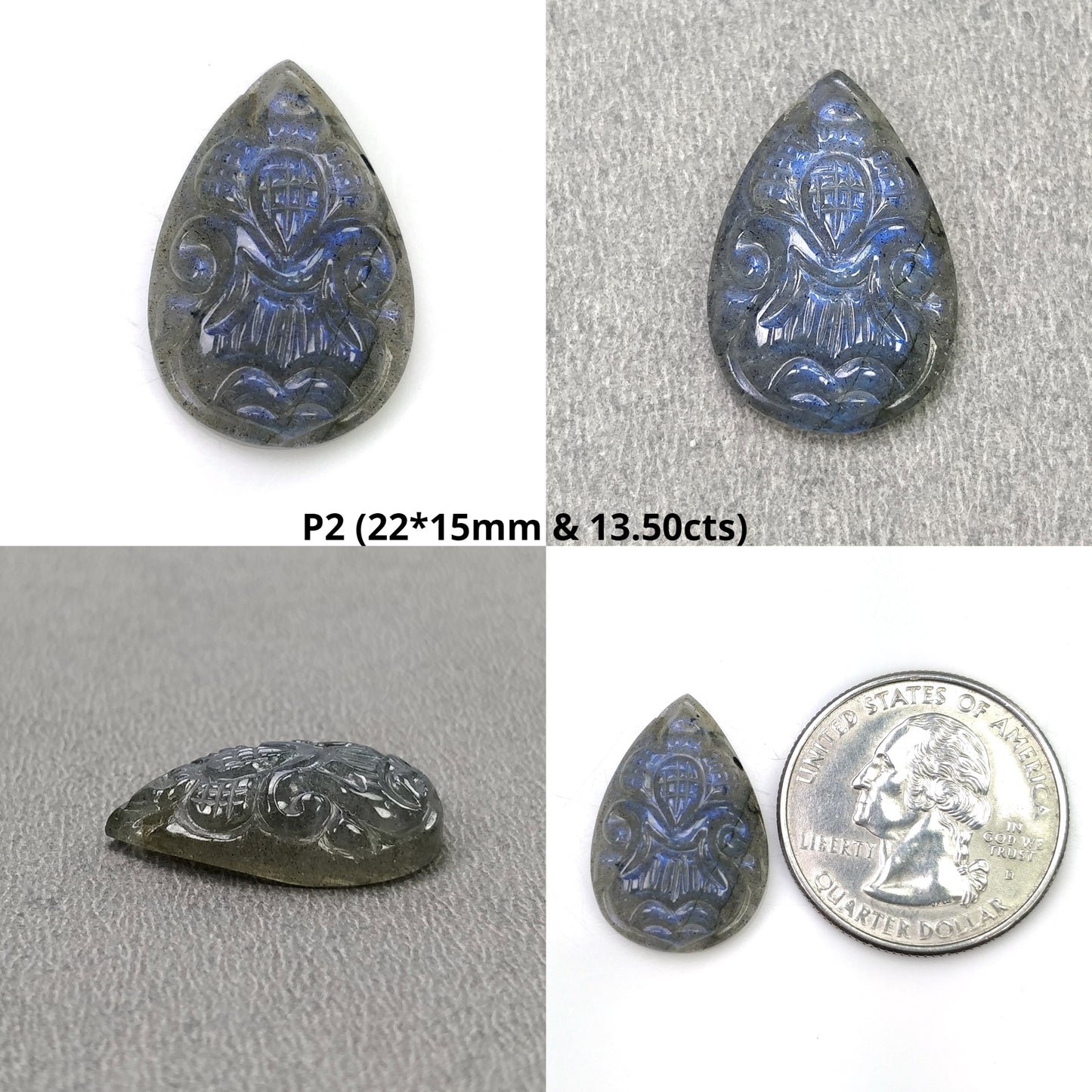 Pear Shape Labradorite