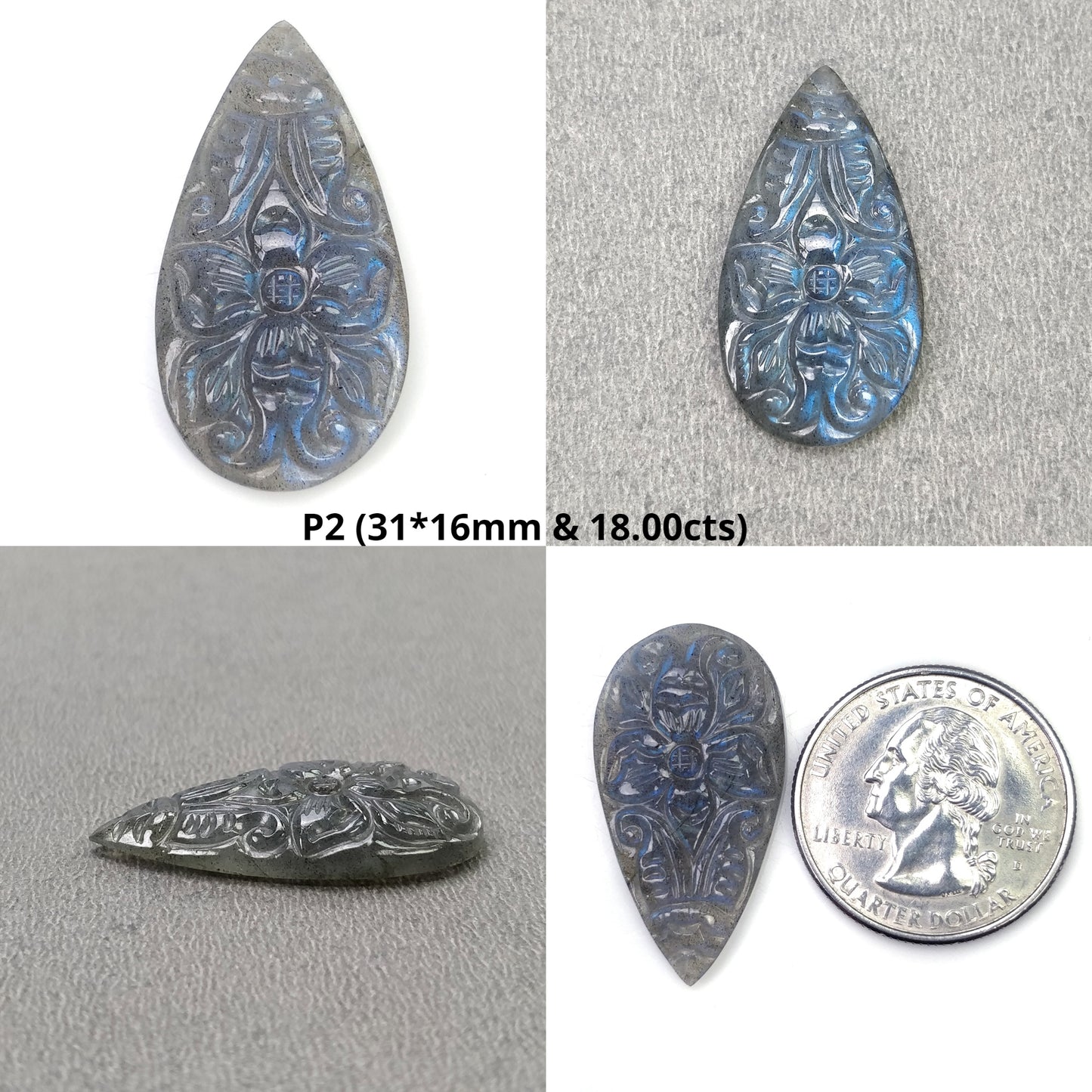 Hand Carved Labradorite