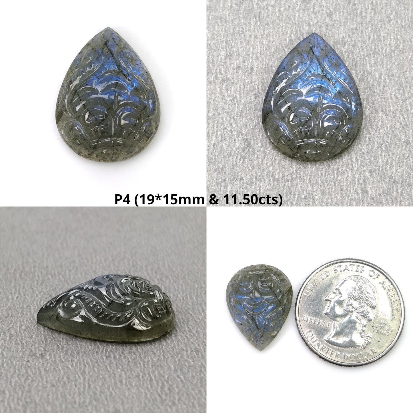 Hand Carved Labradorite
