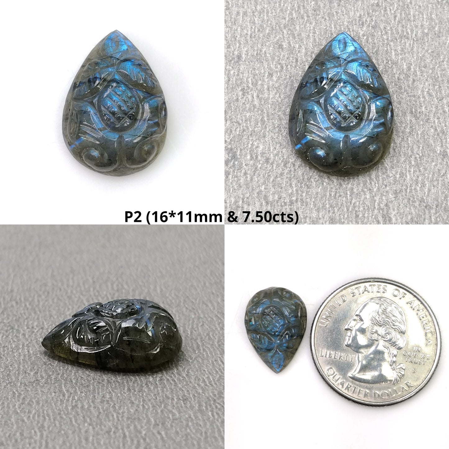 Pear Shape Labradorite