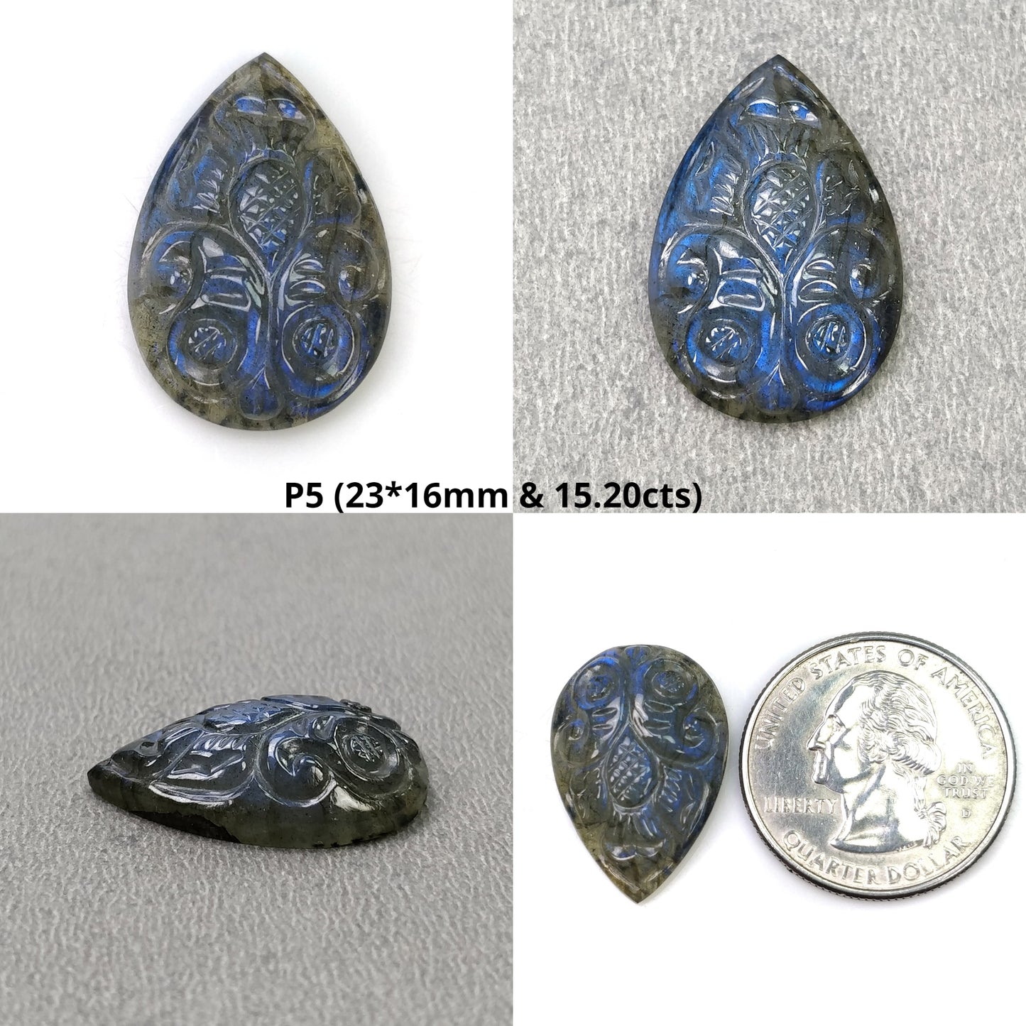 Pear Shape Labradorite
