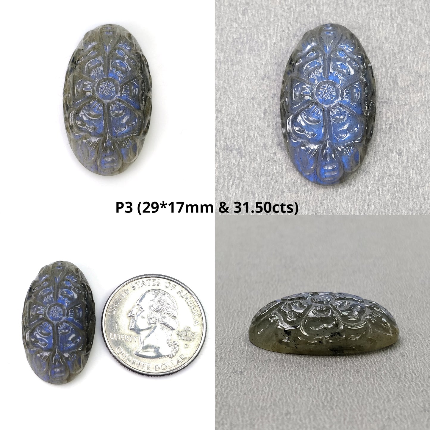 Hand Carved Labradorite