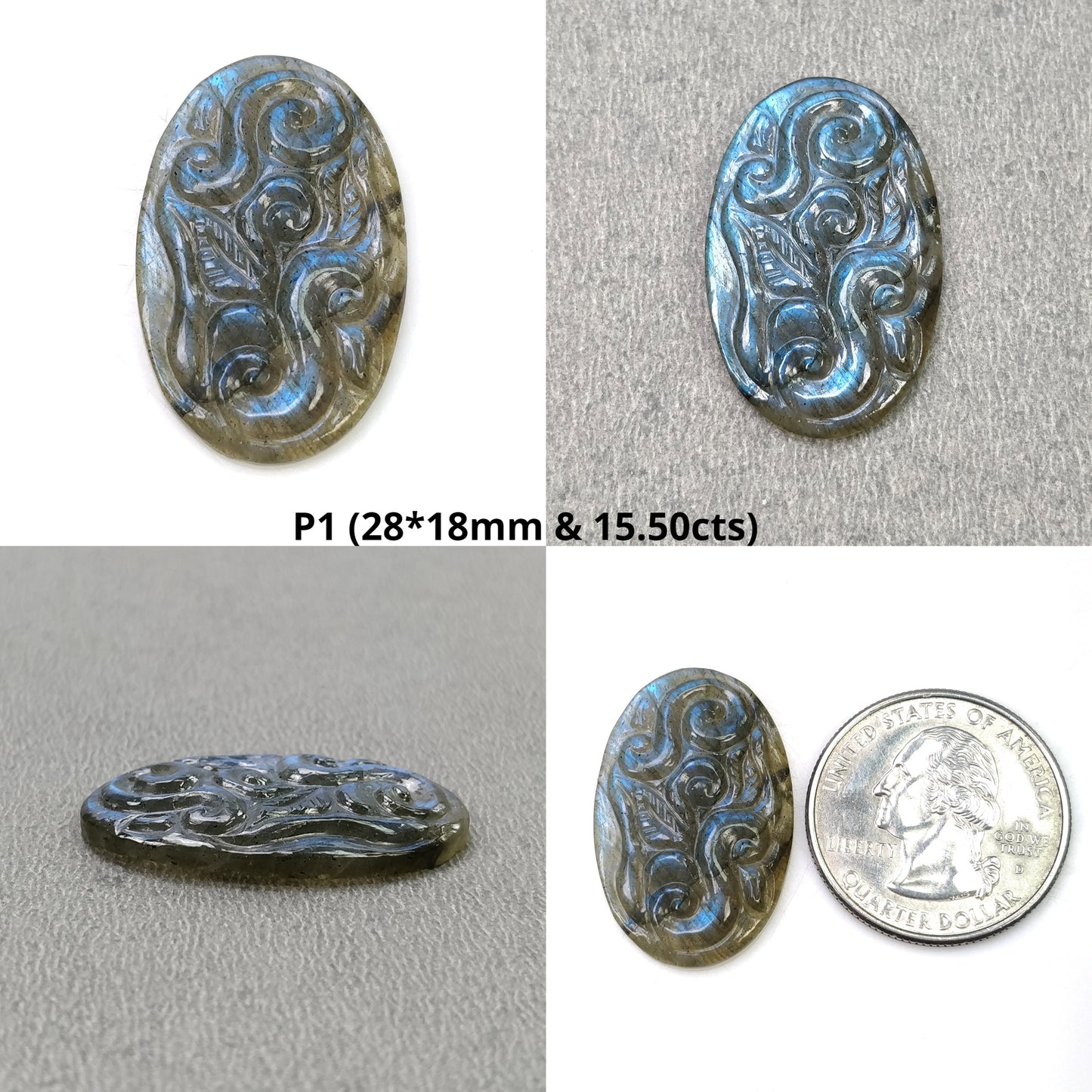 Oval Shape Labradorite