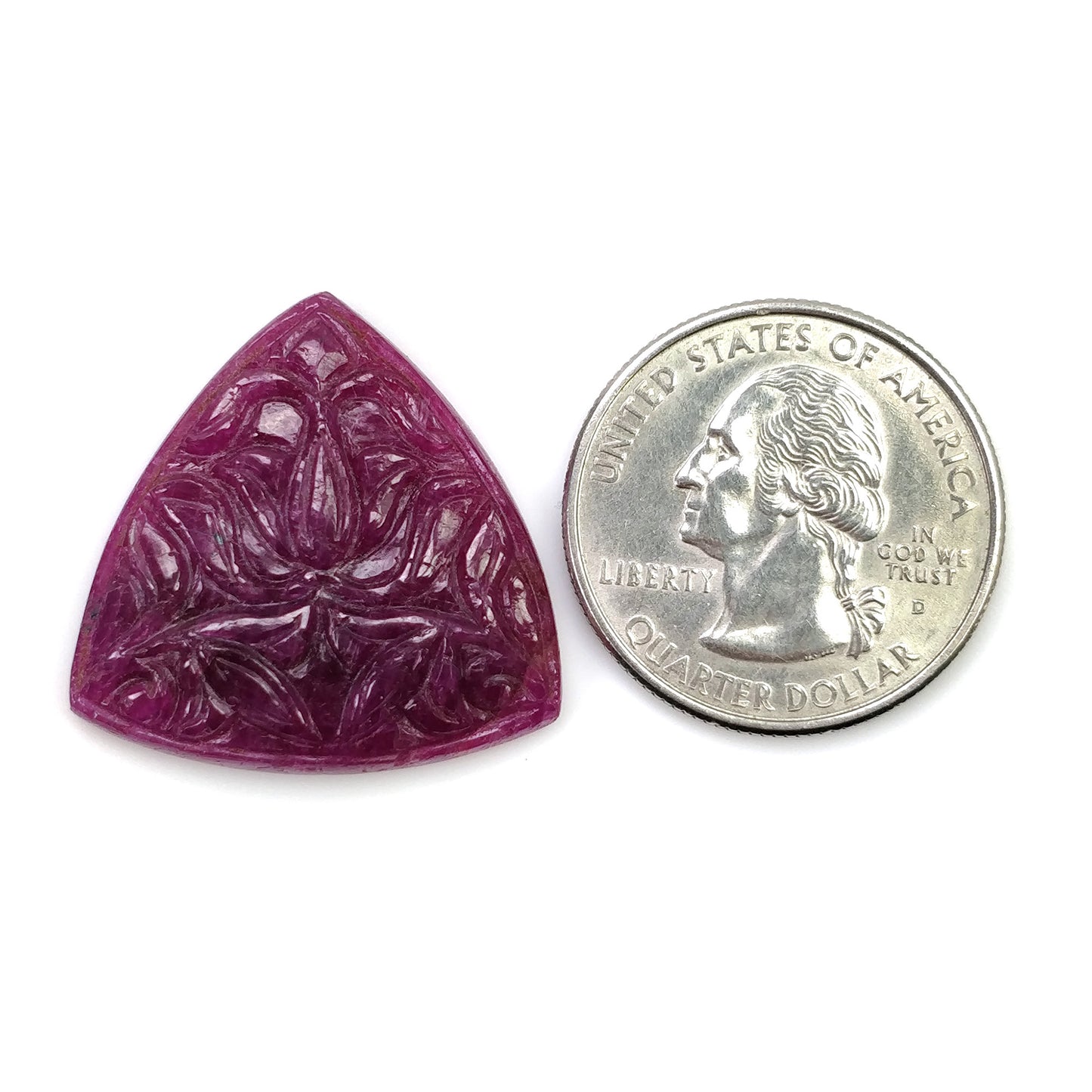 Hand Carved Ruby