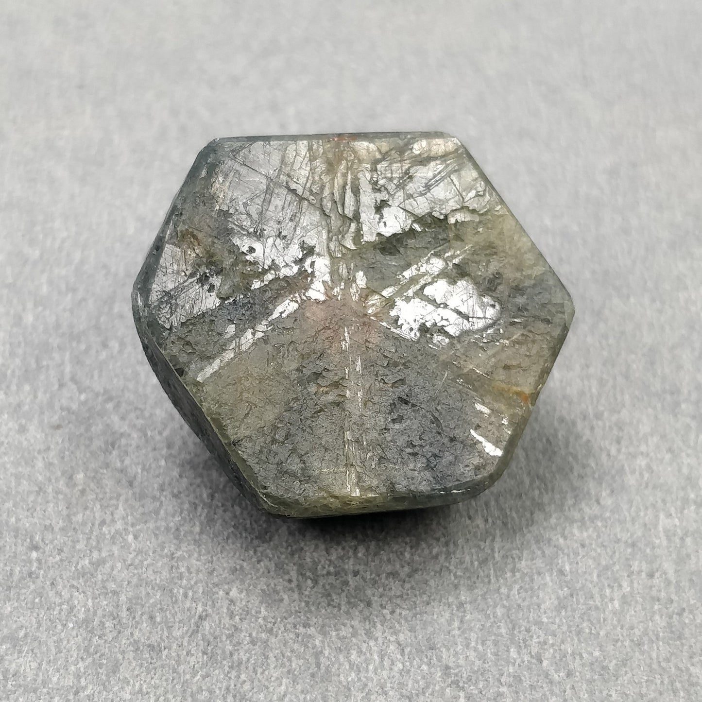 RECORD KEEPER Blue SAPPHIRE Gemstone Crystal : 41.55cts Natural Untreated Unheated Triangle Formative Sapphire Rough Specimen 23*20mm