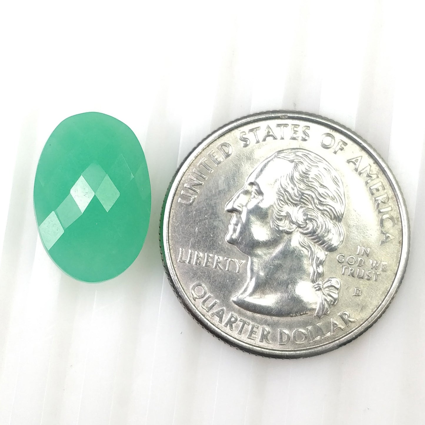 Checker Cut Chrysoprase