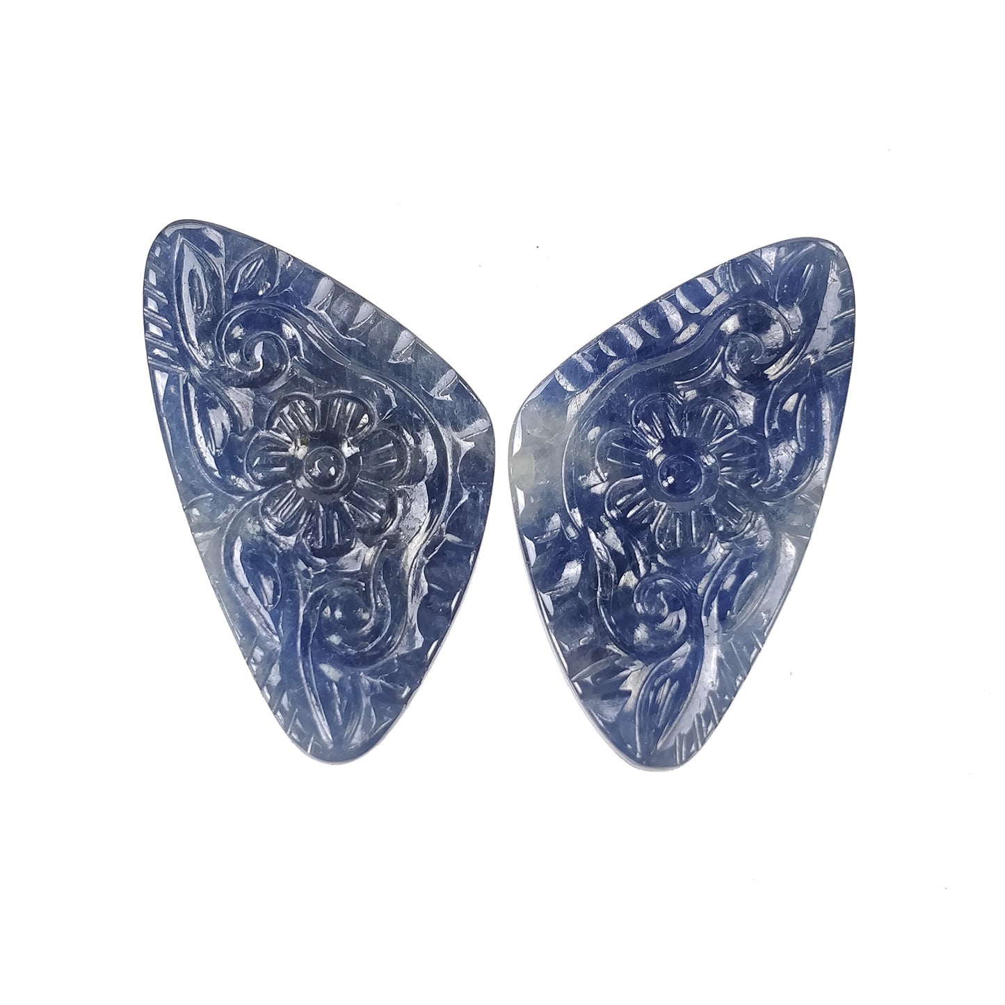 Hand Carved Blue