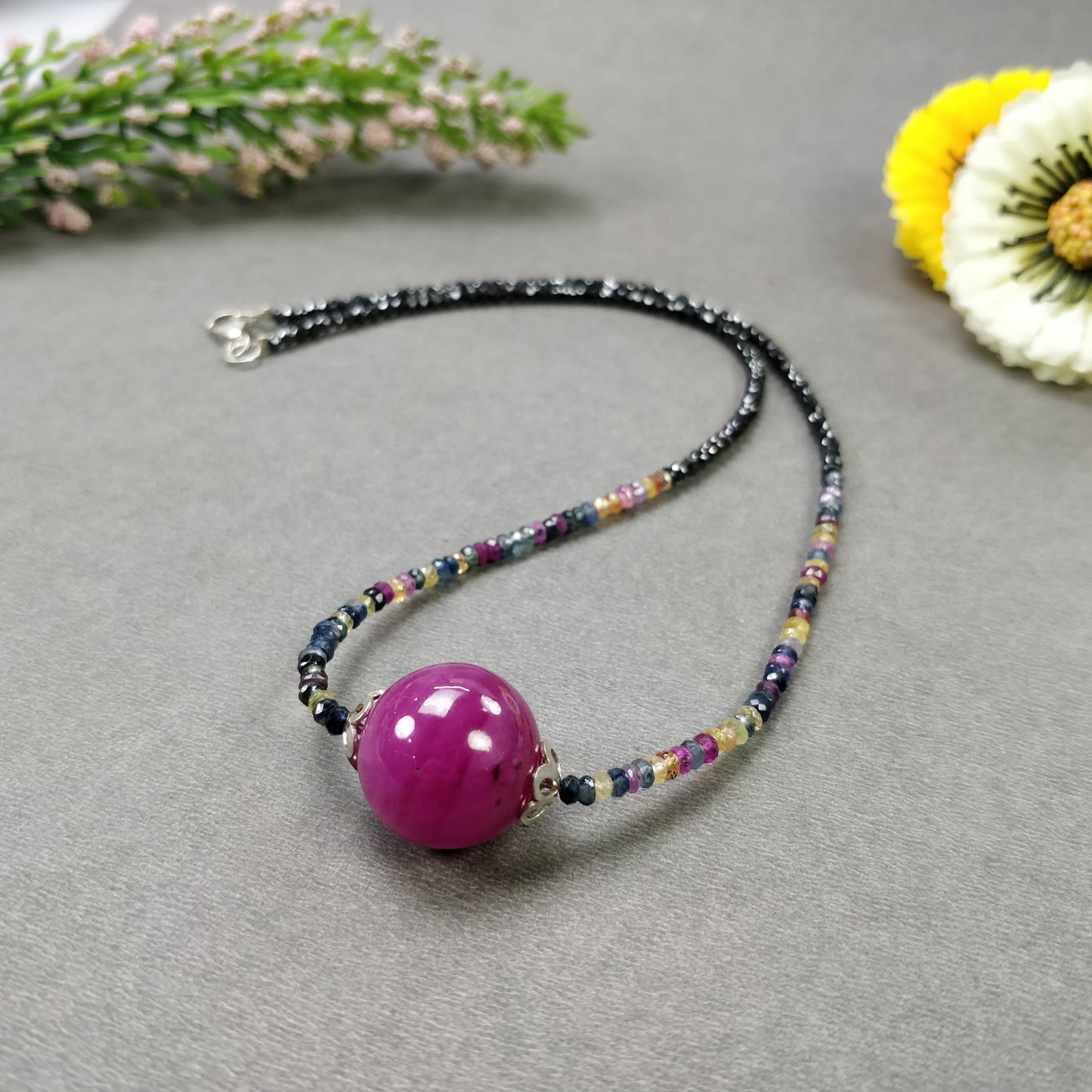 Multi Sapphire Necklace