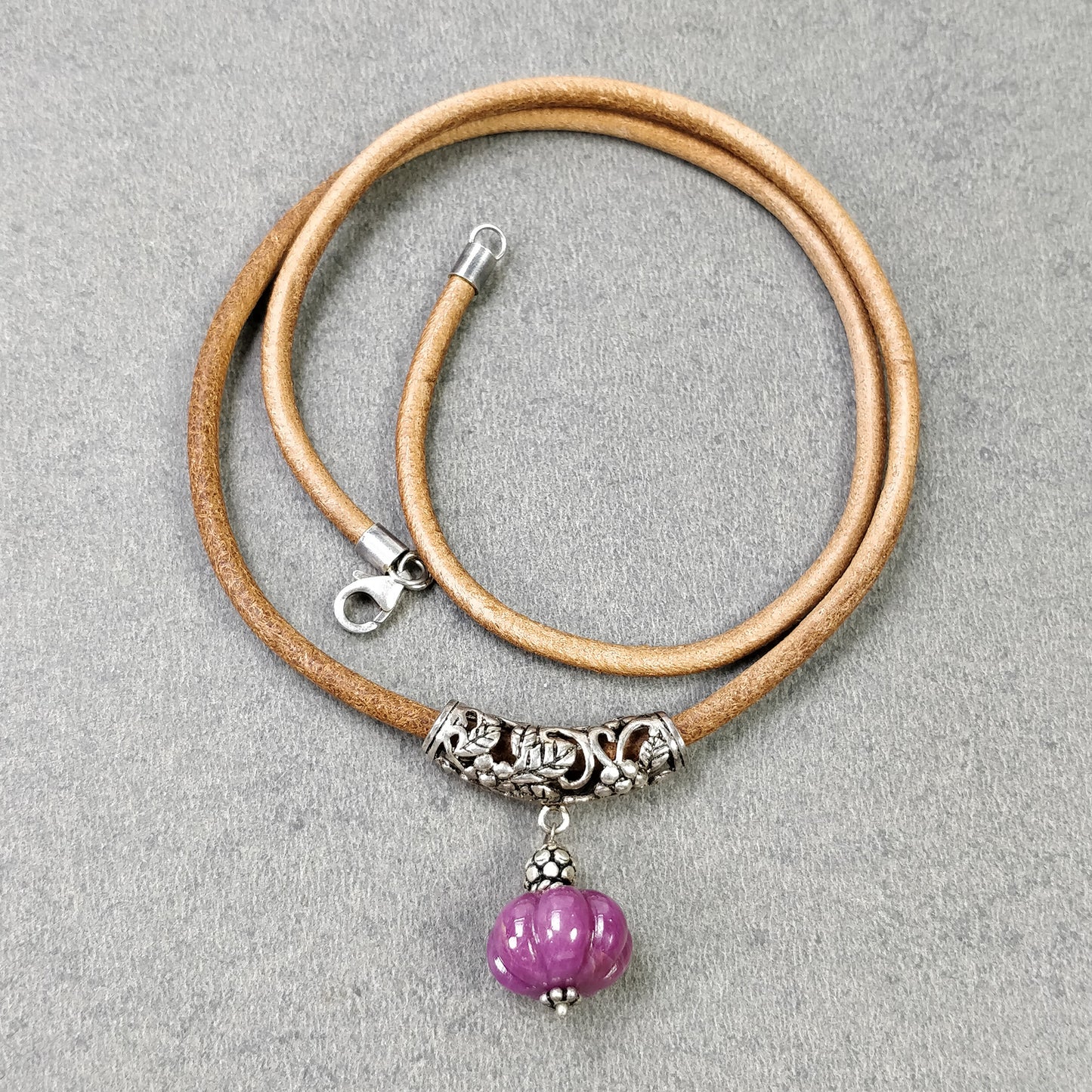Leather Cord Gemstone