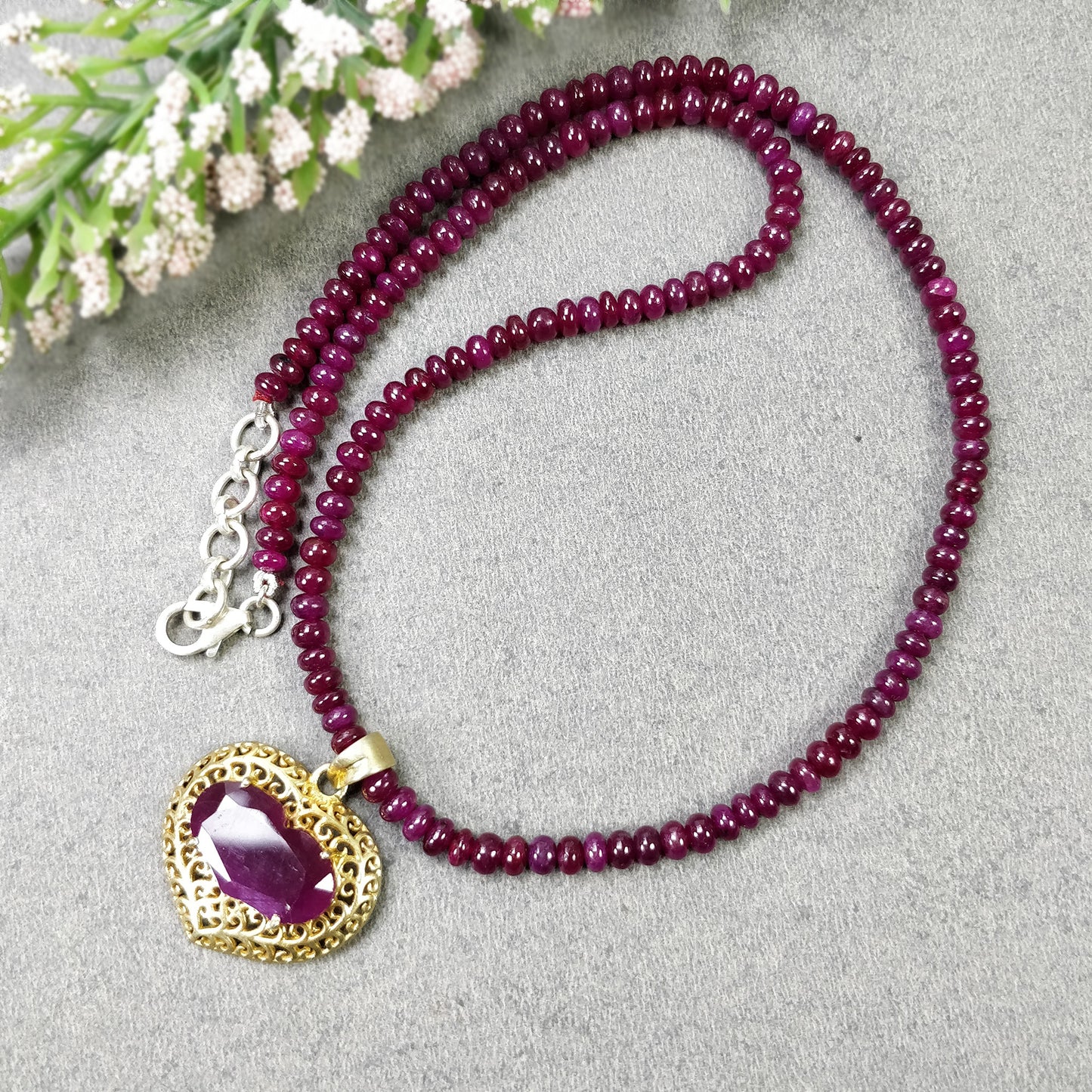 Red Ruby Necklace
