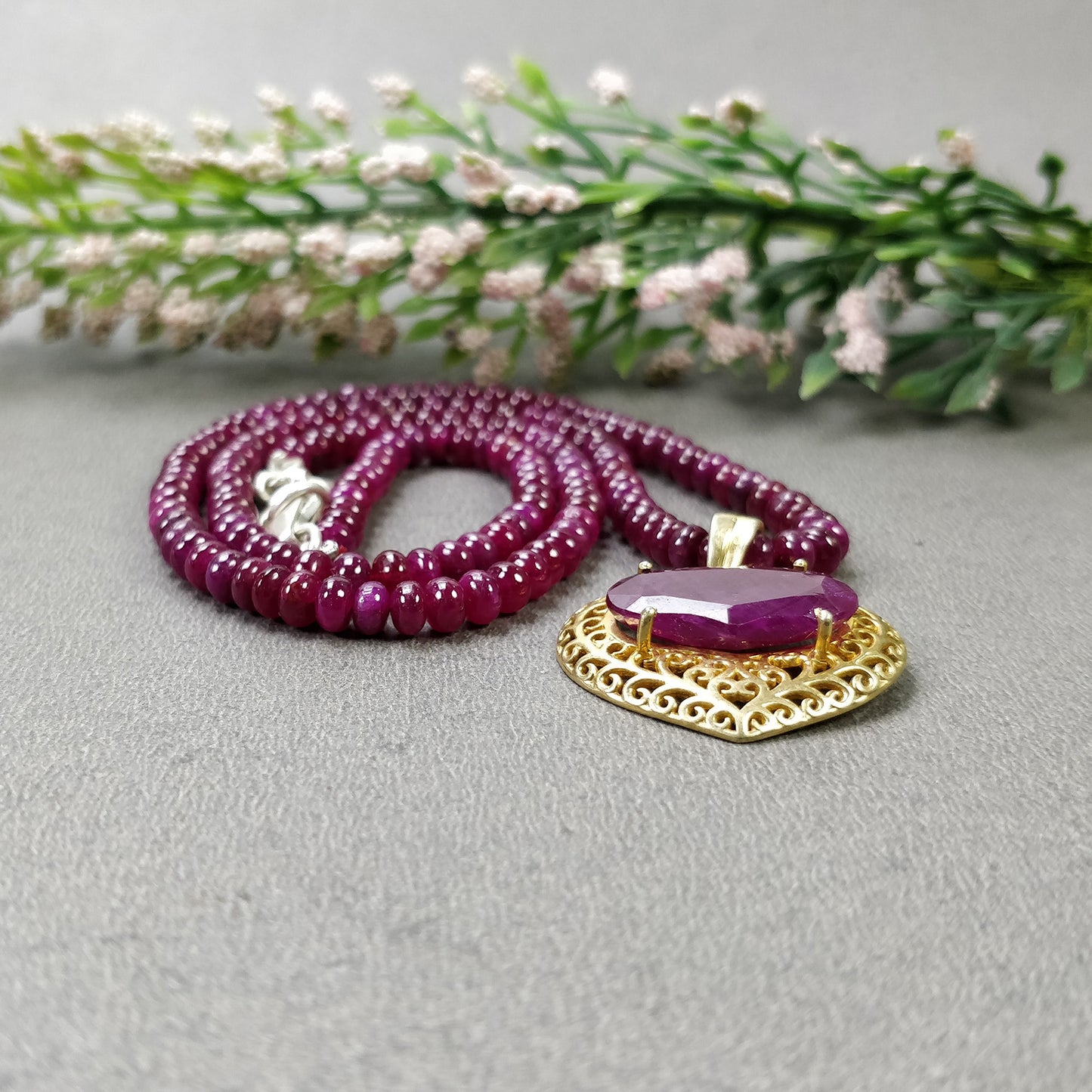 Red Ruby Necklace
