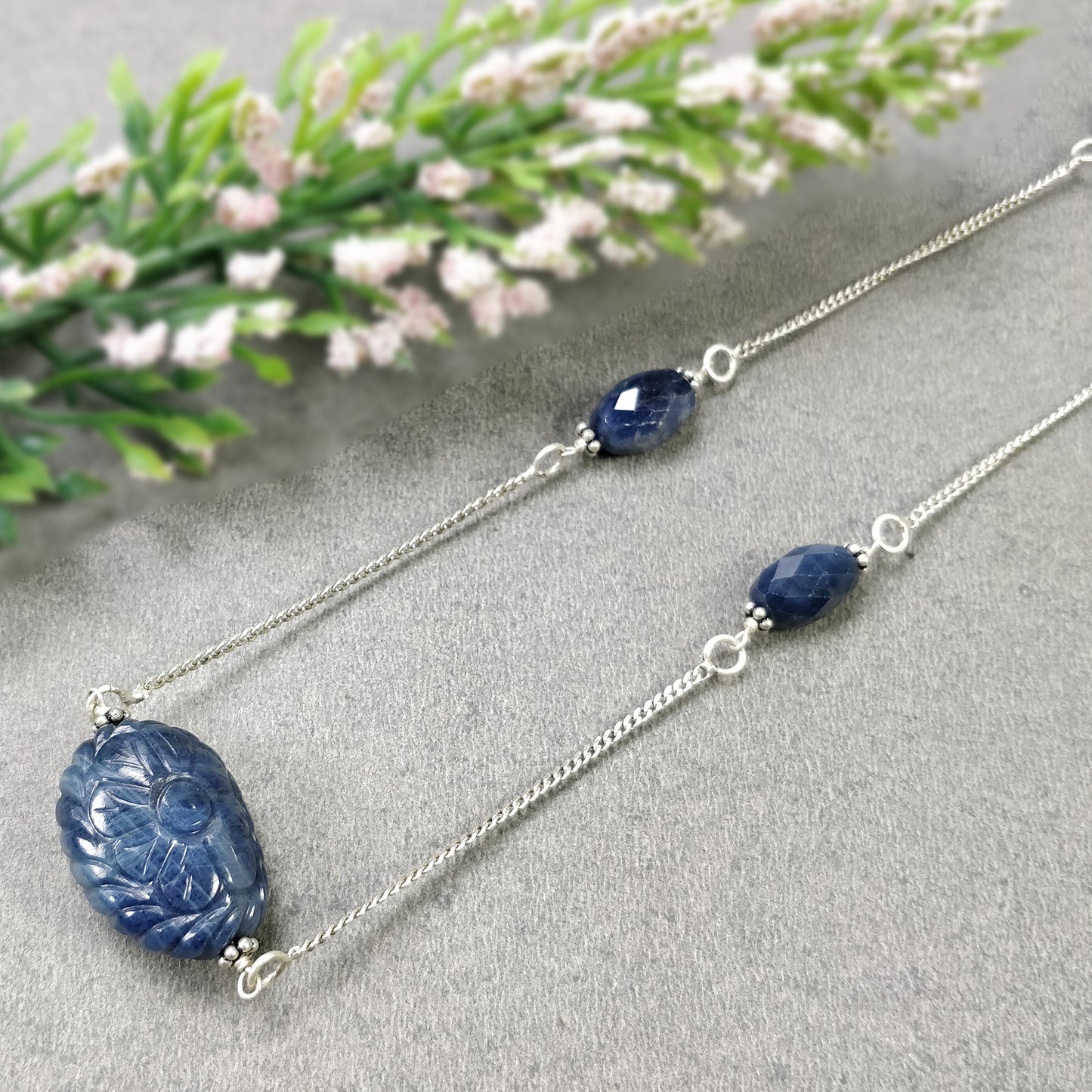 Blue Sapphire Necklace