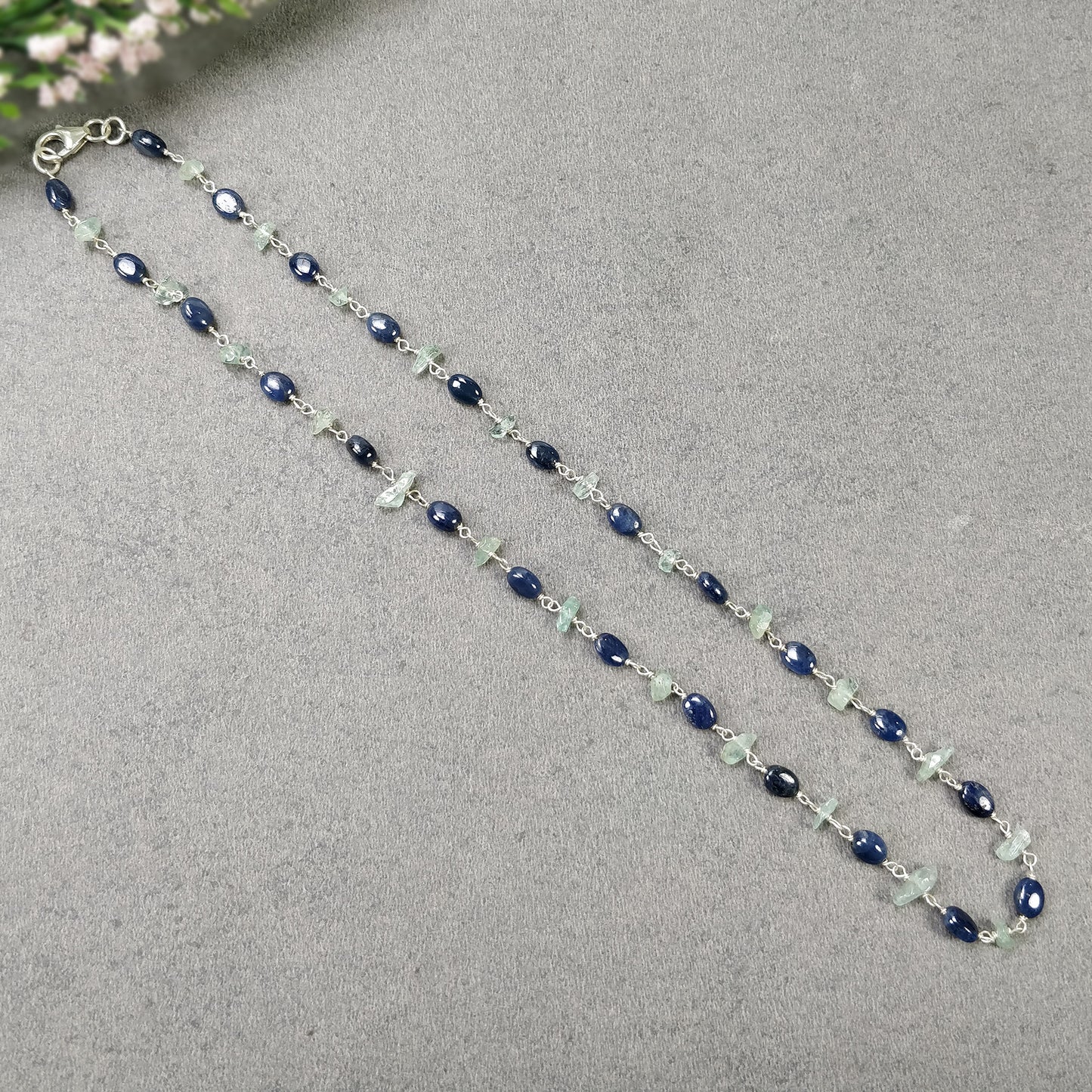 Emerald And Sapphire Necklace