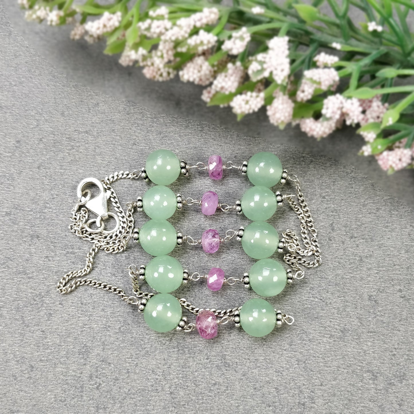 Pink Sapphire Necklace