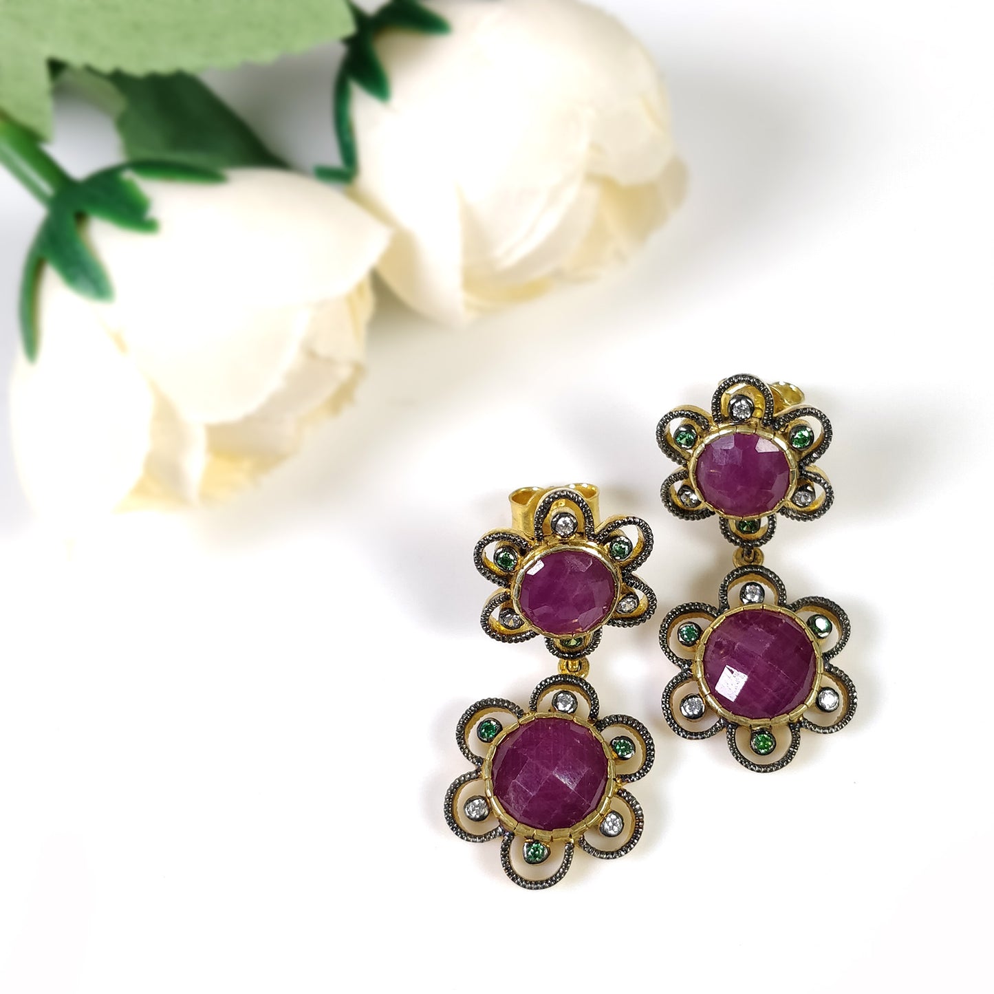 Ruby Earrings