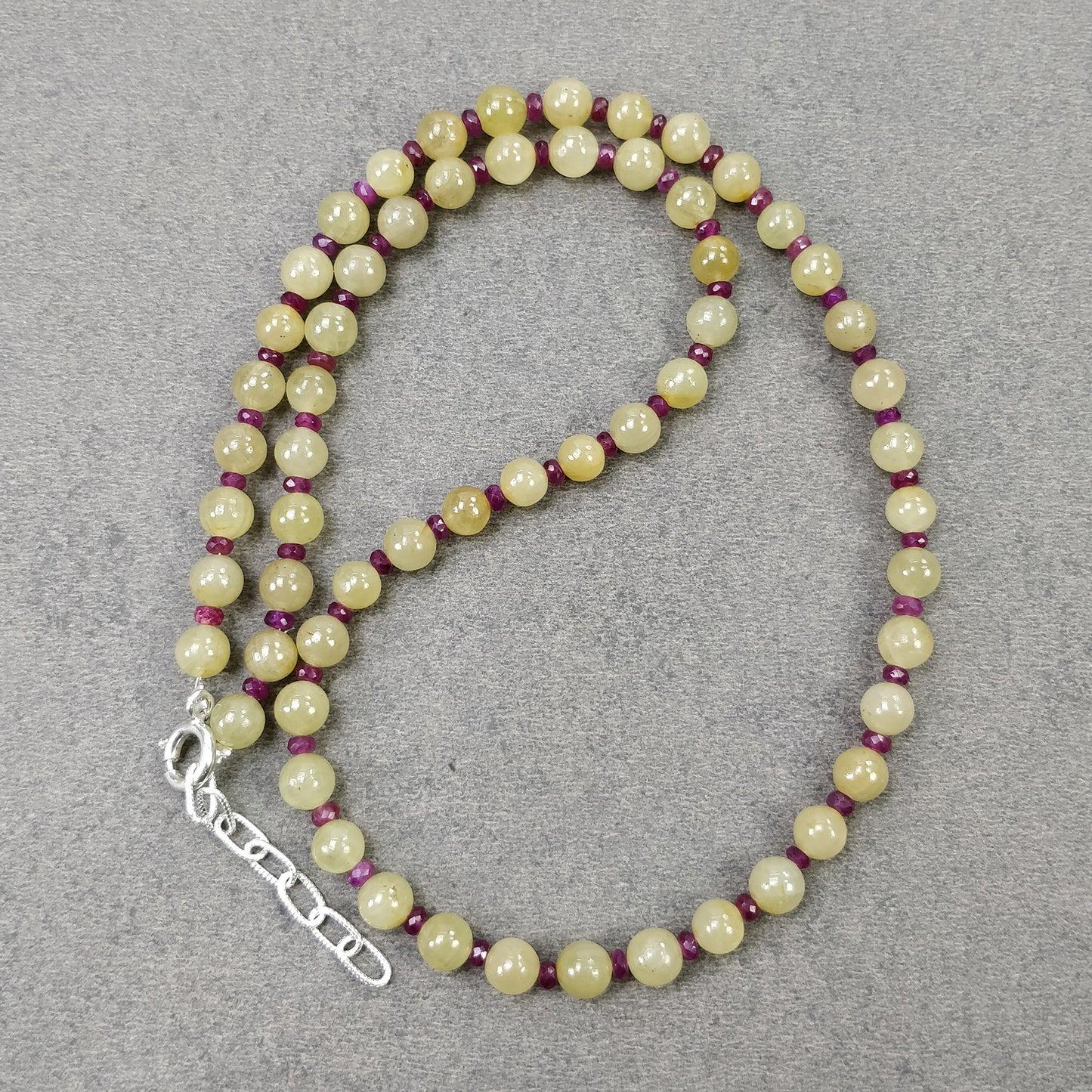 Faceted Ruby Necklace