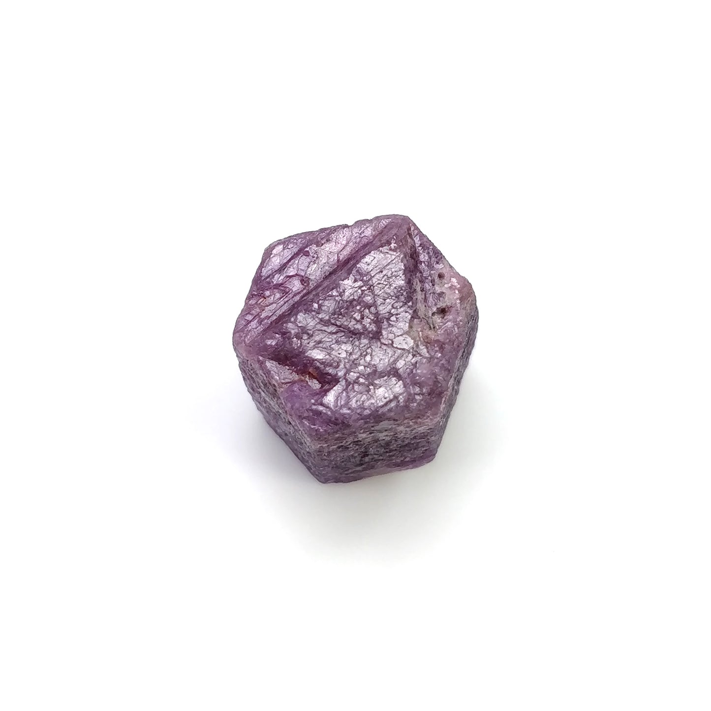 RECORD KEEPER RUBY Gemstone Crystal : 50.75cts Natural Untreated Unheated Red Ruby Triangle Formative Specimen 15*14mm