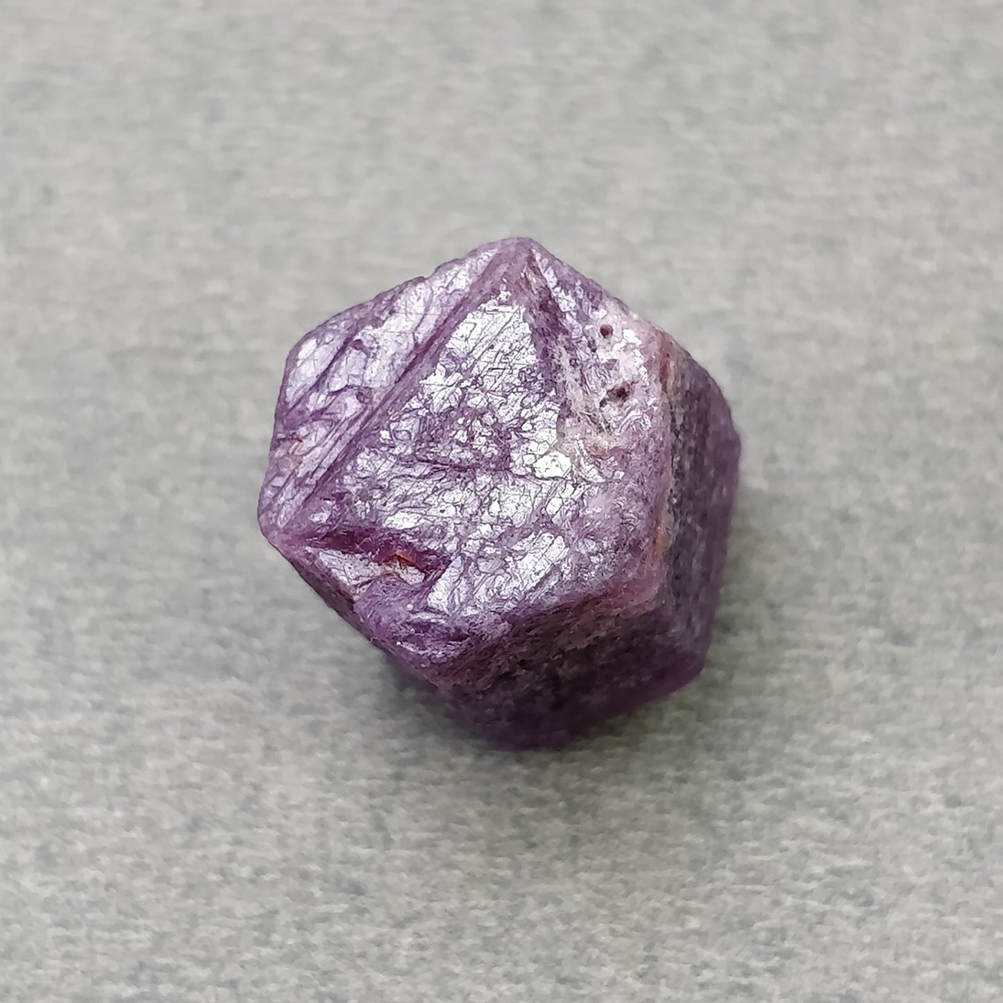 RECORD KEEPER RUBY Gemstone Crystal : 50.75cts Natural Untreated Unheated Red Ruby Triangle Formative Specimen 15*14mm