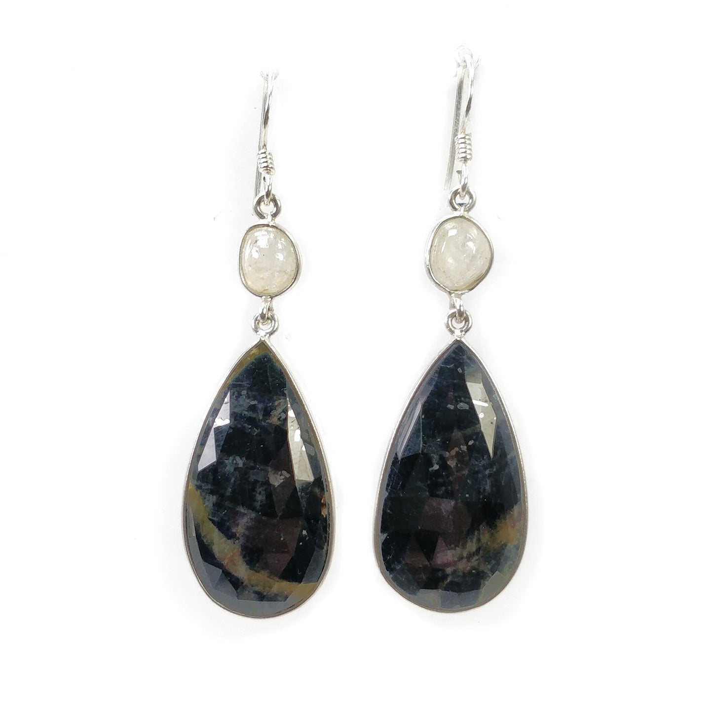 Bezel Set Earrings