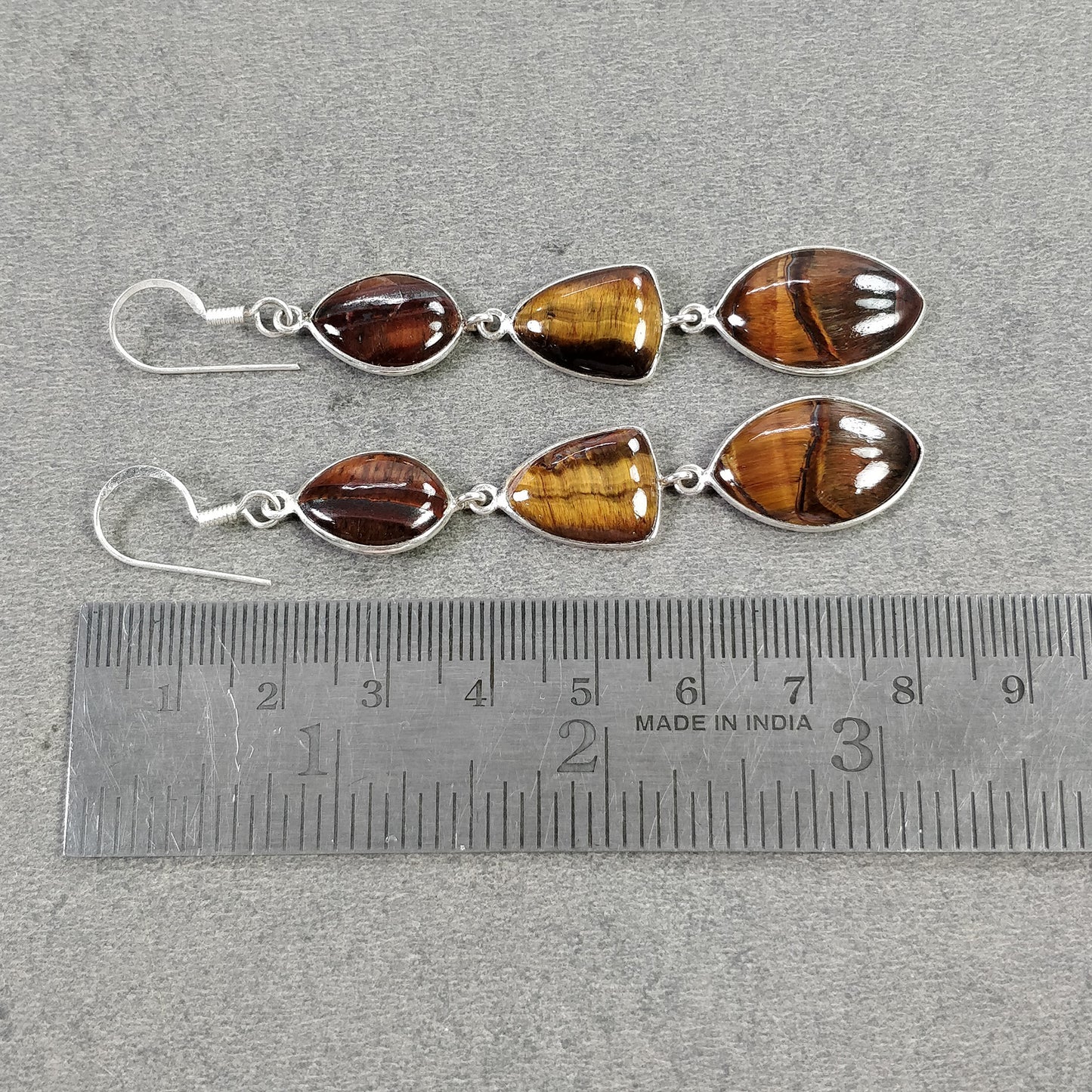 Bezel Set earrings