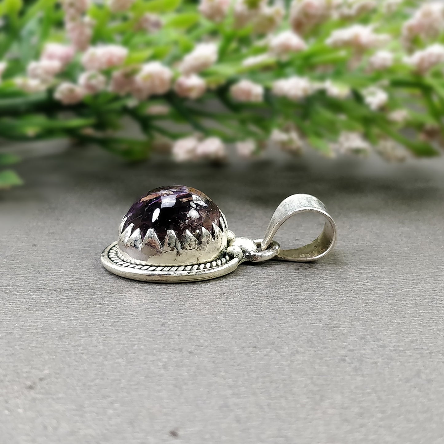 Bezel set Pendant