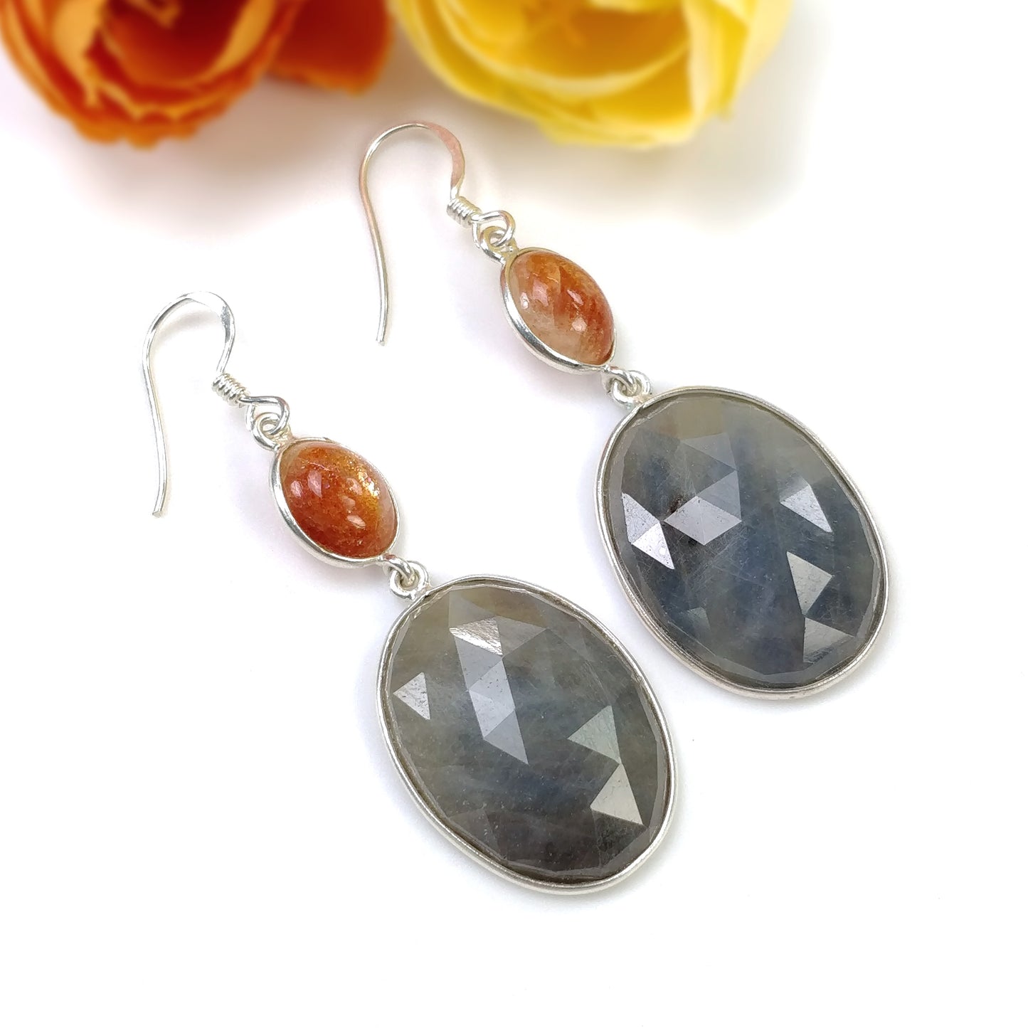Multi Sapphire Earring