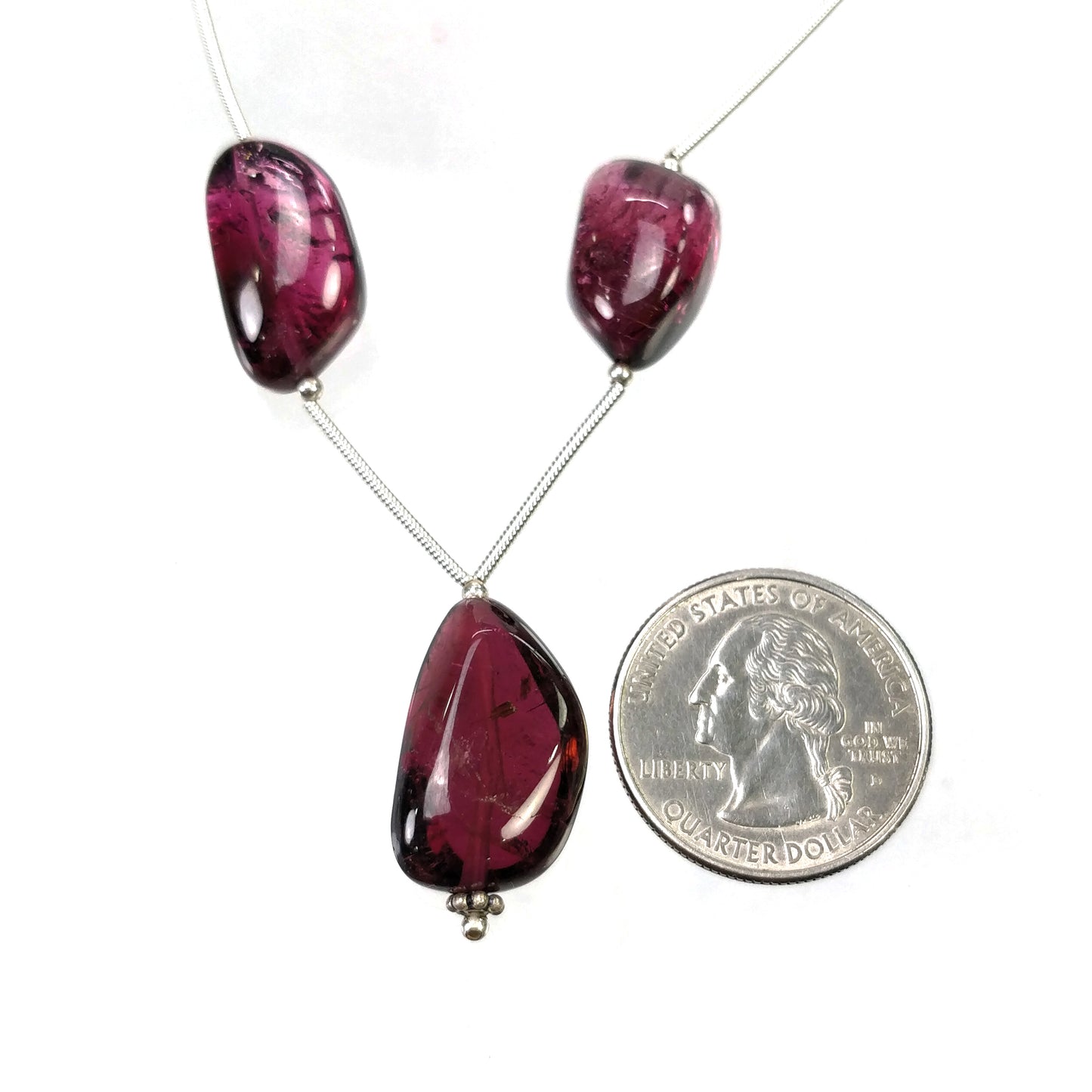 RUBELLITE TOURMALINE Gemstone Loose Beads : 66.60cts Natural Untreated Tourmaline Uneven Plain Nuggets 12*17mm - 22*13mm