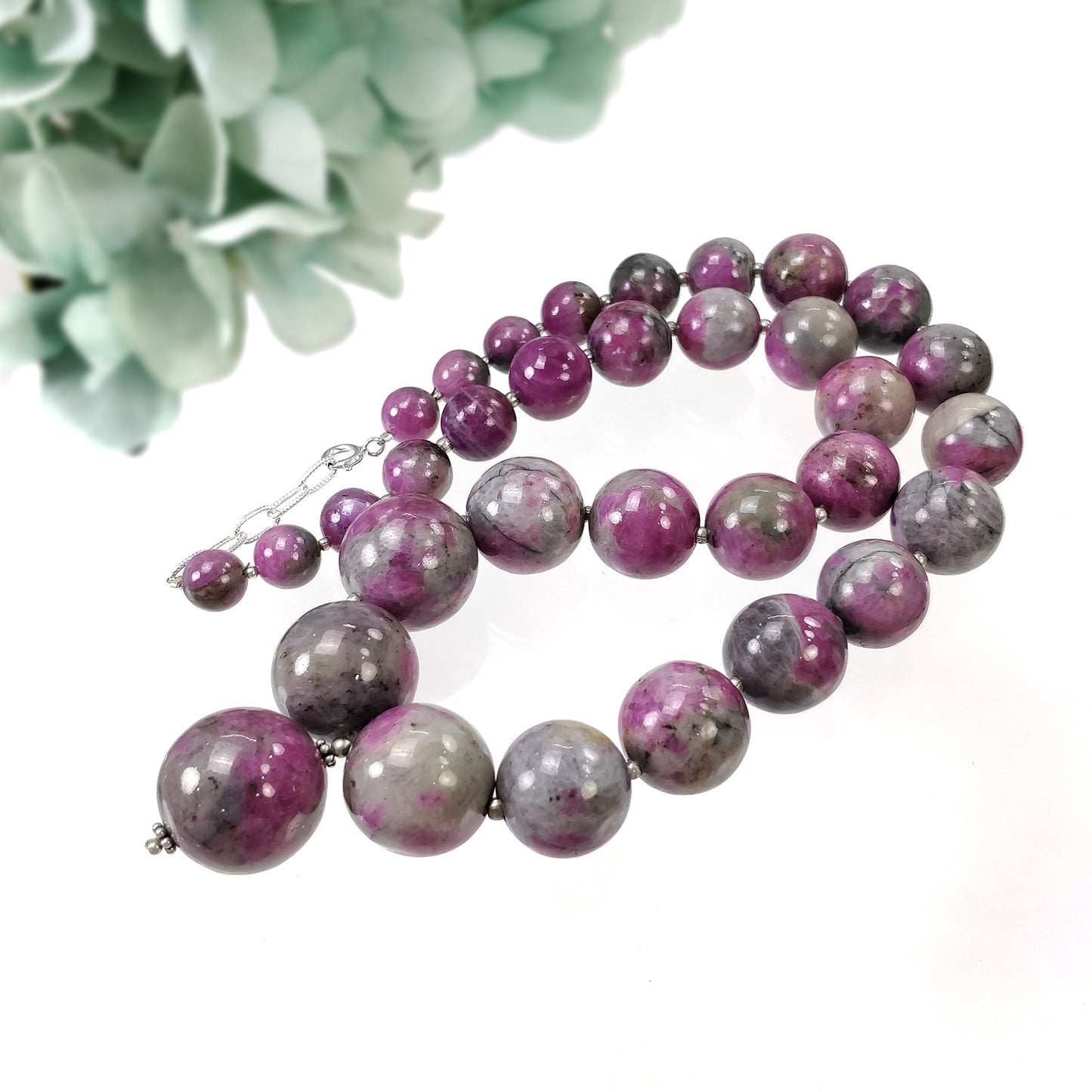 Ruby Balls Necklace