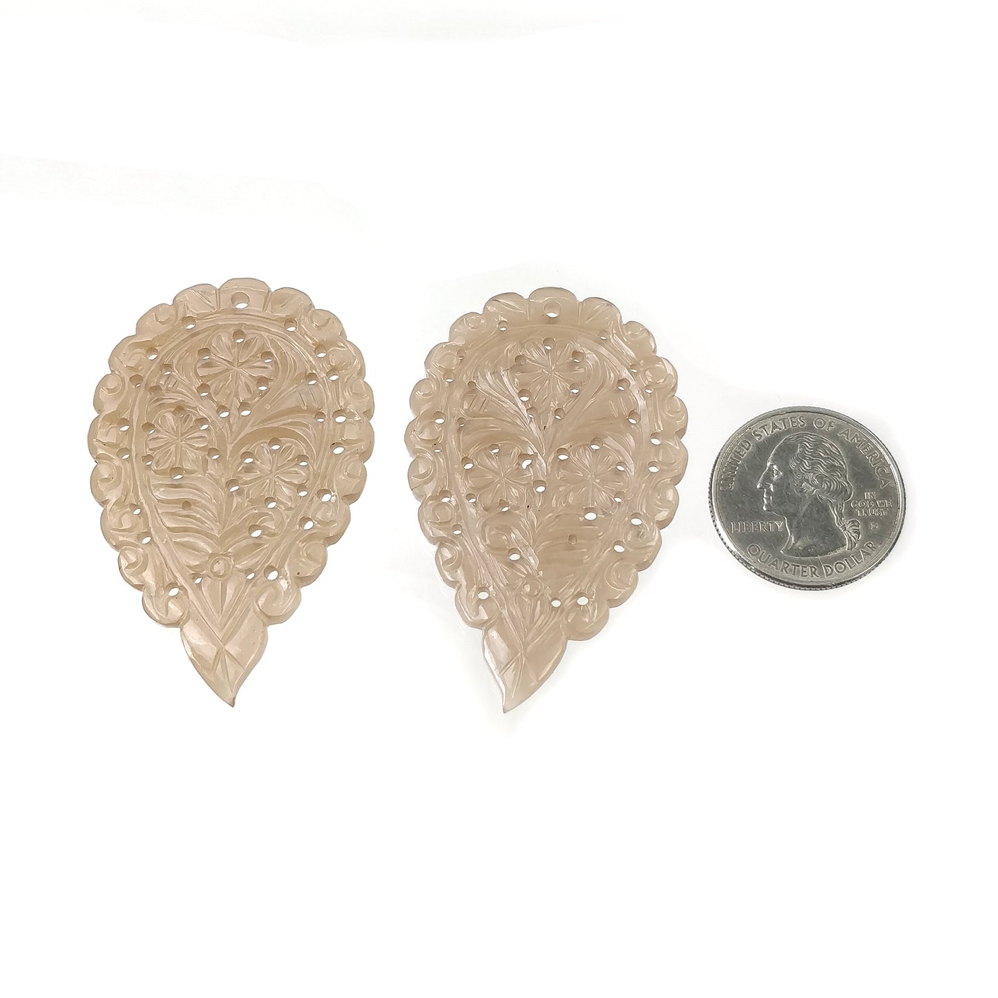 Hand carved leaves