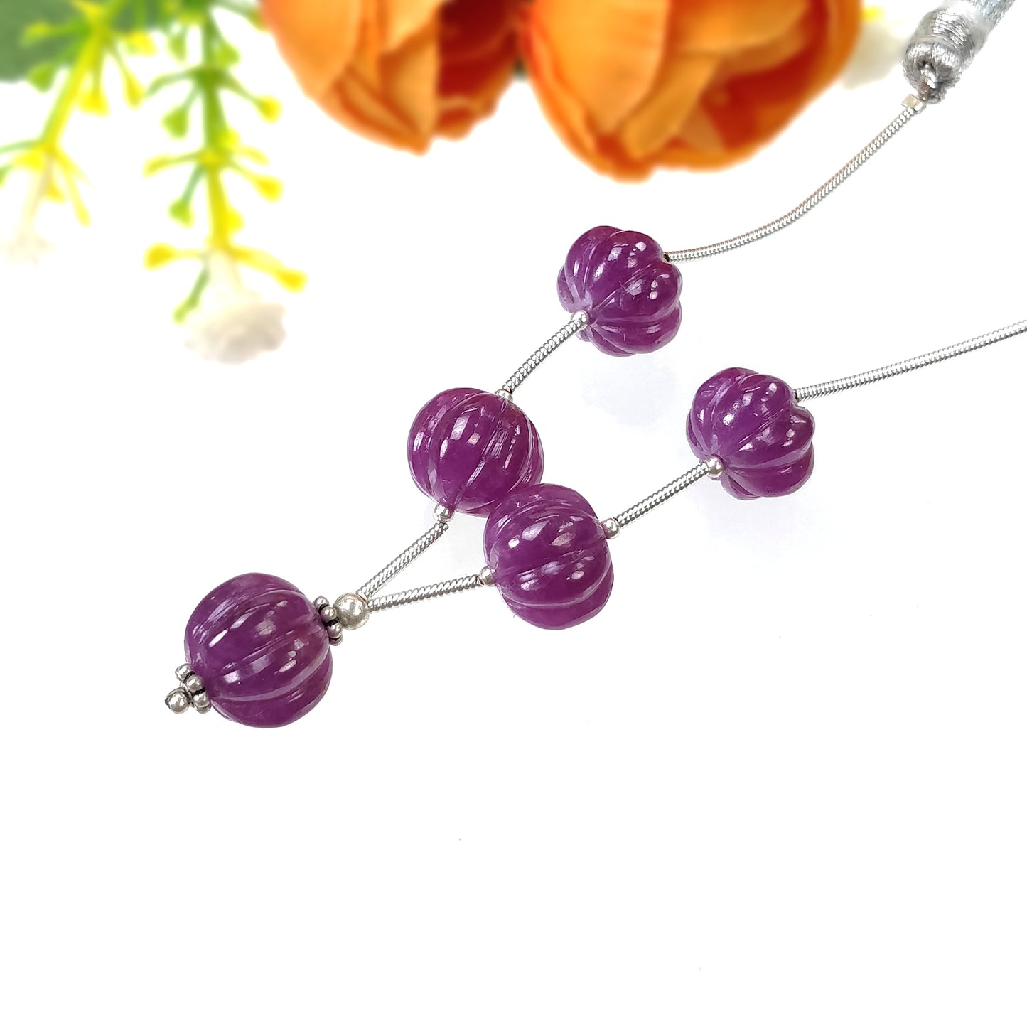 Hand carved beads