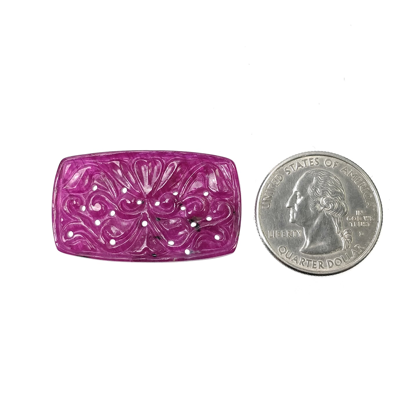 Hand Carved Ruby