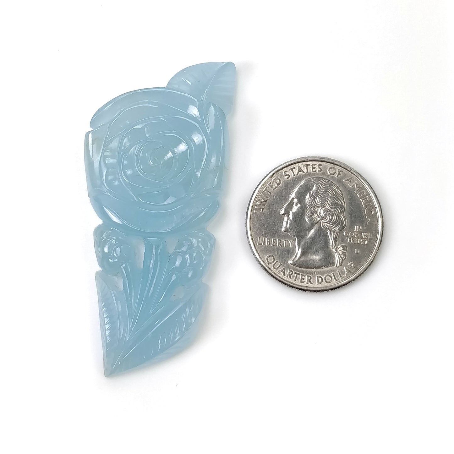 Hand Carved Aquamarine