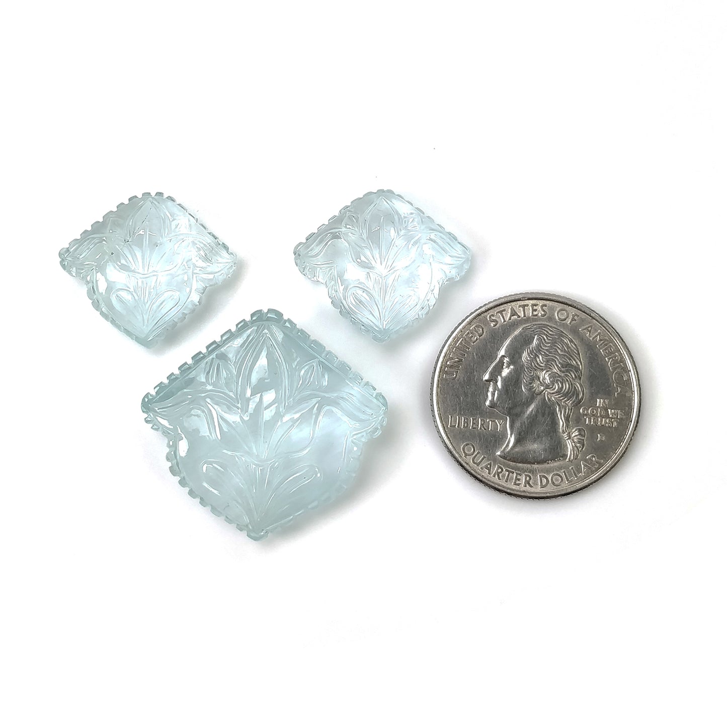 Hand Carved Aqua