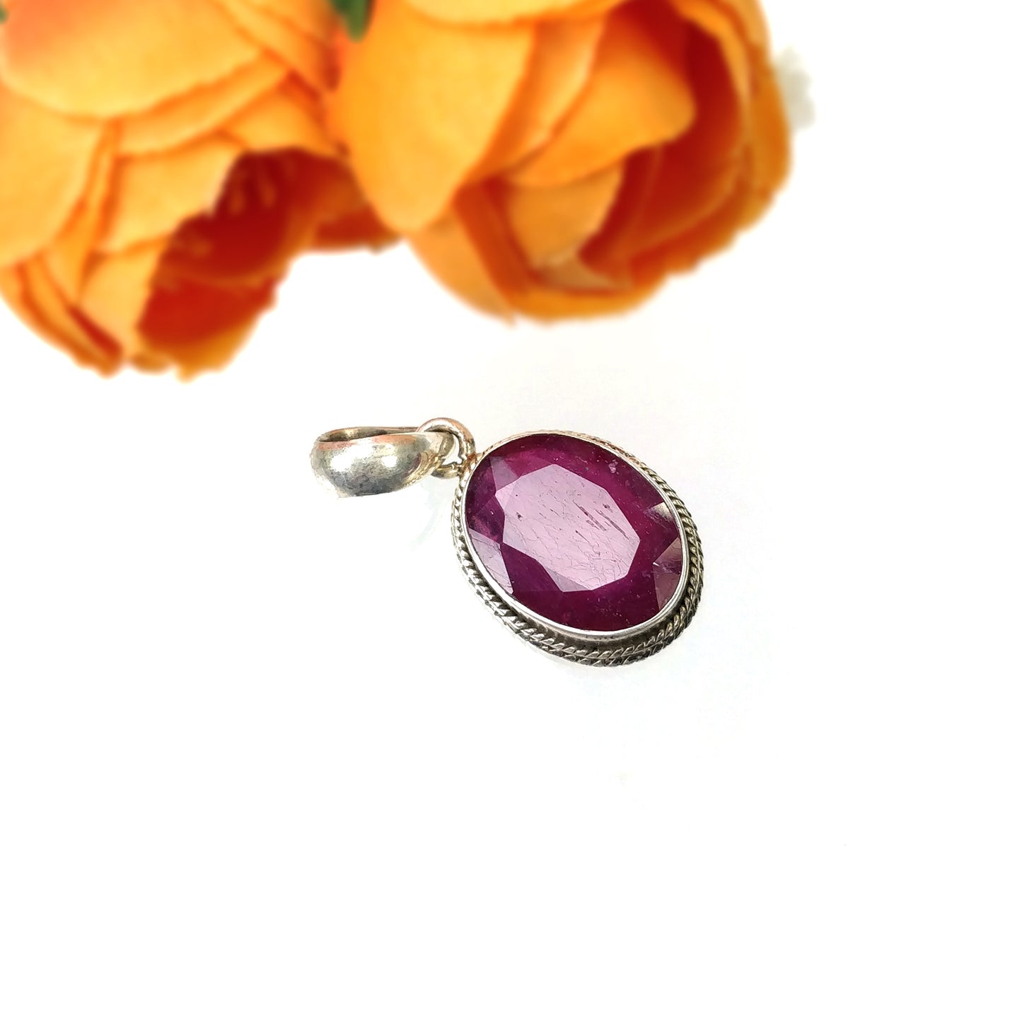 Bezel Set Pendant