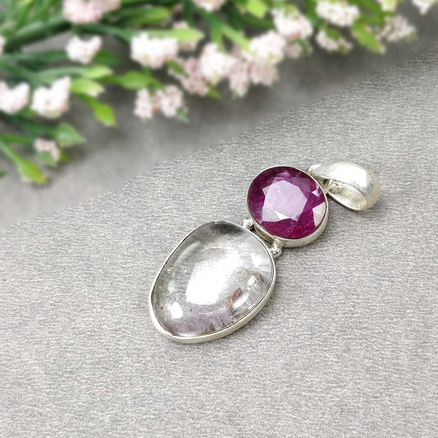 Ruby Amethyst Pendant