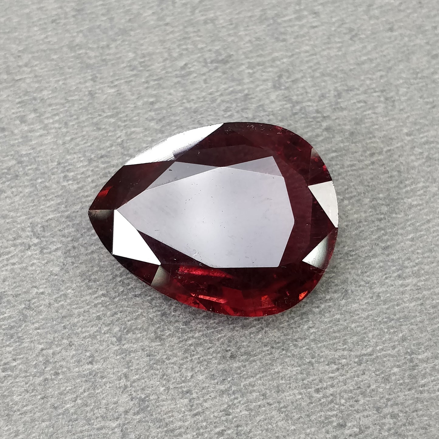 Rubellite Tourmaline Gemstone Normal Cut : 20.20cts Natural Untreated Unheated Tourmaline Pear Shape 23*18mm