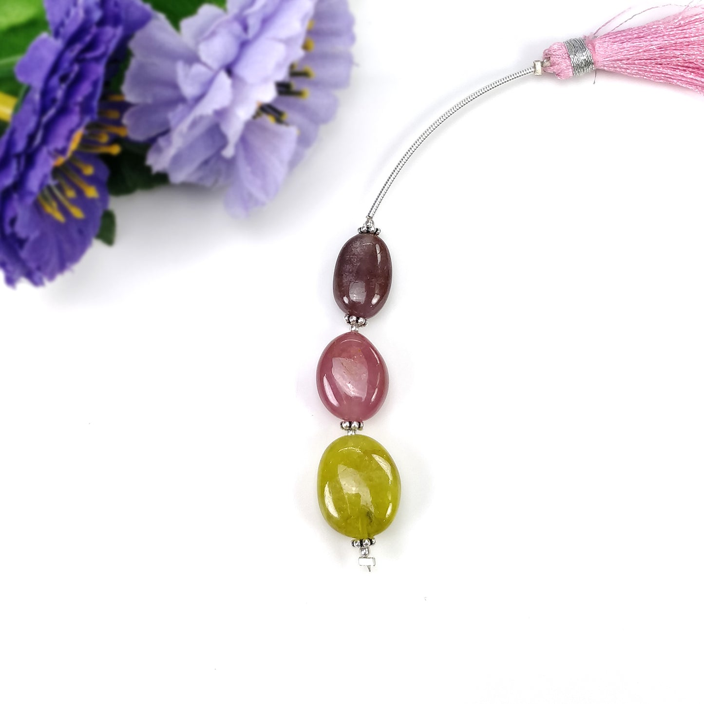 Tourmaline Gemstone Loose Beads : Natural Untreated Bi-Color Tourmaline Uneven Shape Plain Nuggets