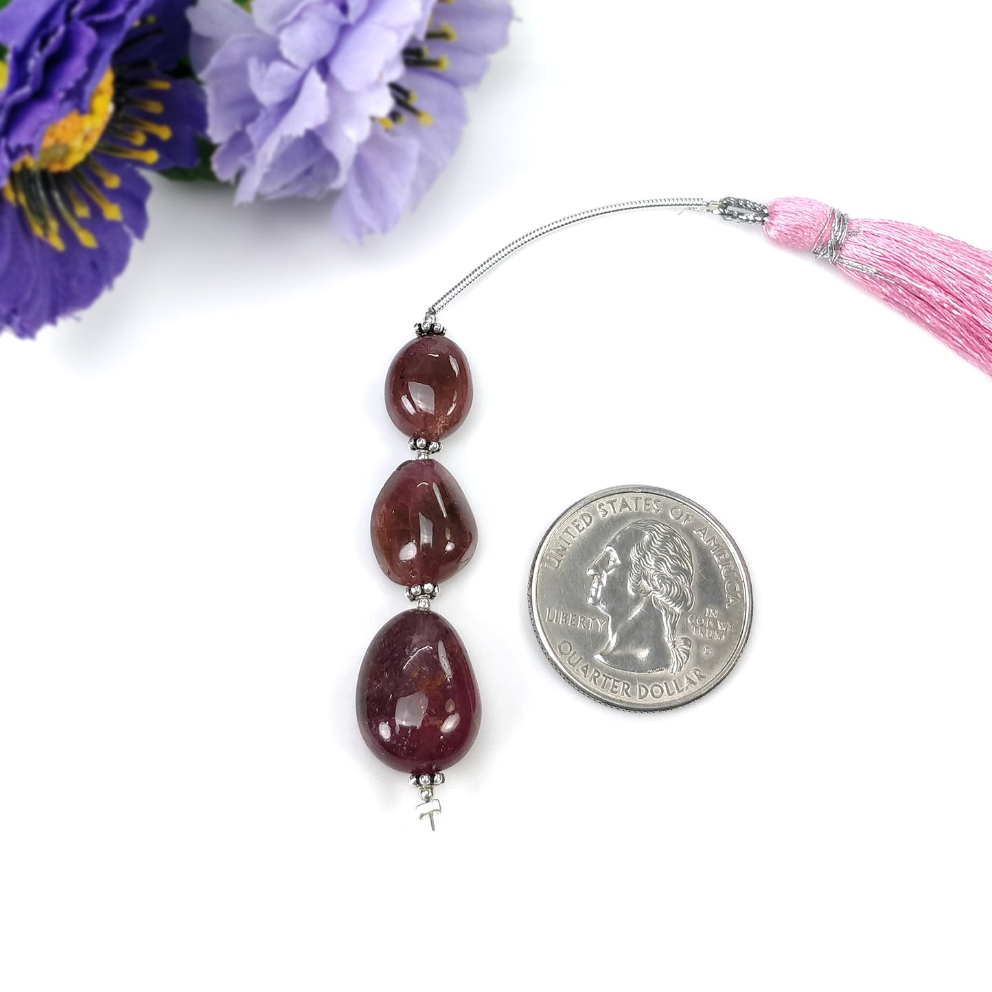 Tourmaline Gemstone Loose Beads : Natural Untreated Bi-Color Tourmaline Uneven Shape Plain Nuggets